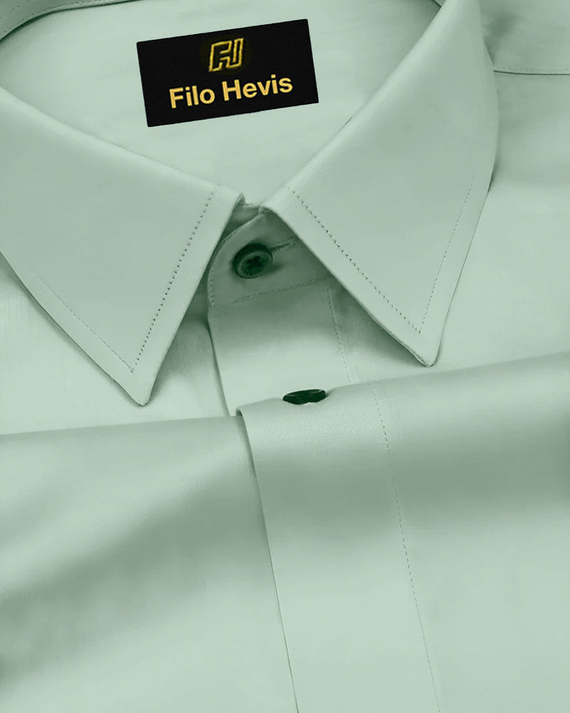 Platinum Cotton Satin Formal Shirt for Men - with Pocket