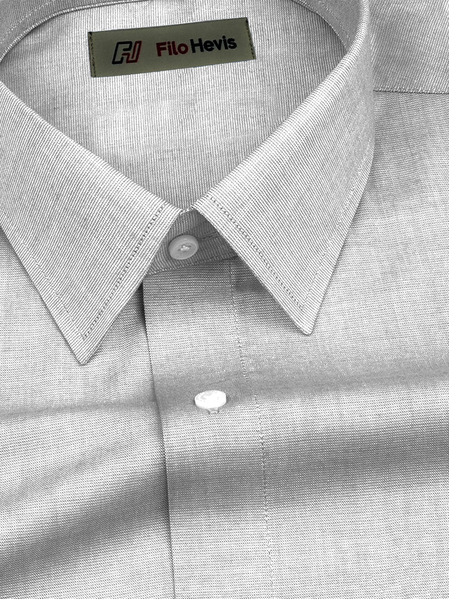 Filafil Fabric Regular Fit Formal Shirt Full Sleeve - Grey