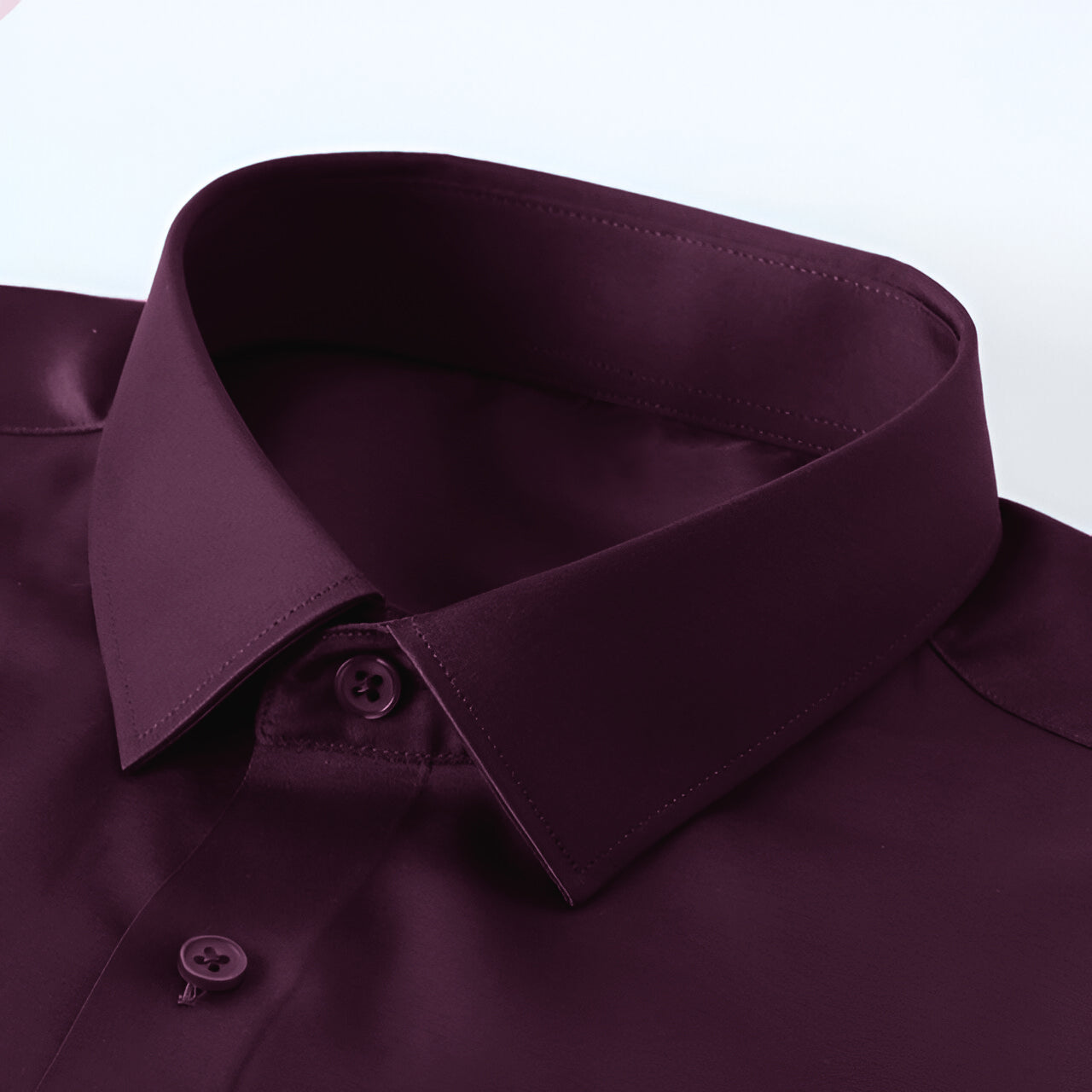 Single Pocket Formal Shirts - Wine