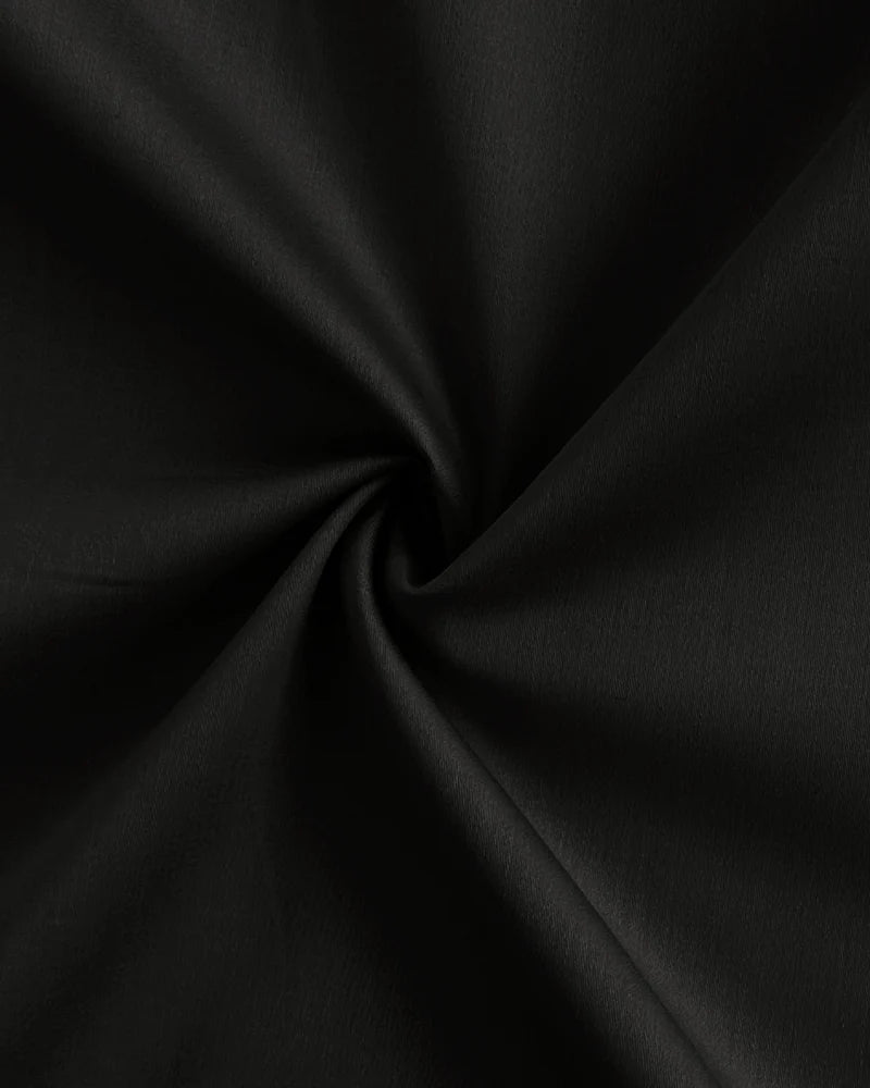 PLUS SIZE FORMAL SHIRTS IN COTTON FOR MEN (Single Pocket)- Black