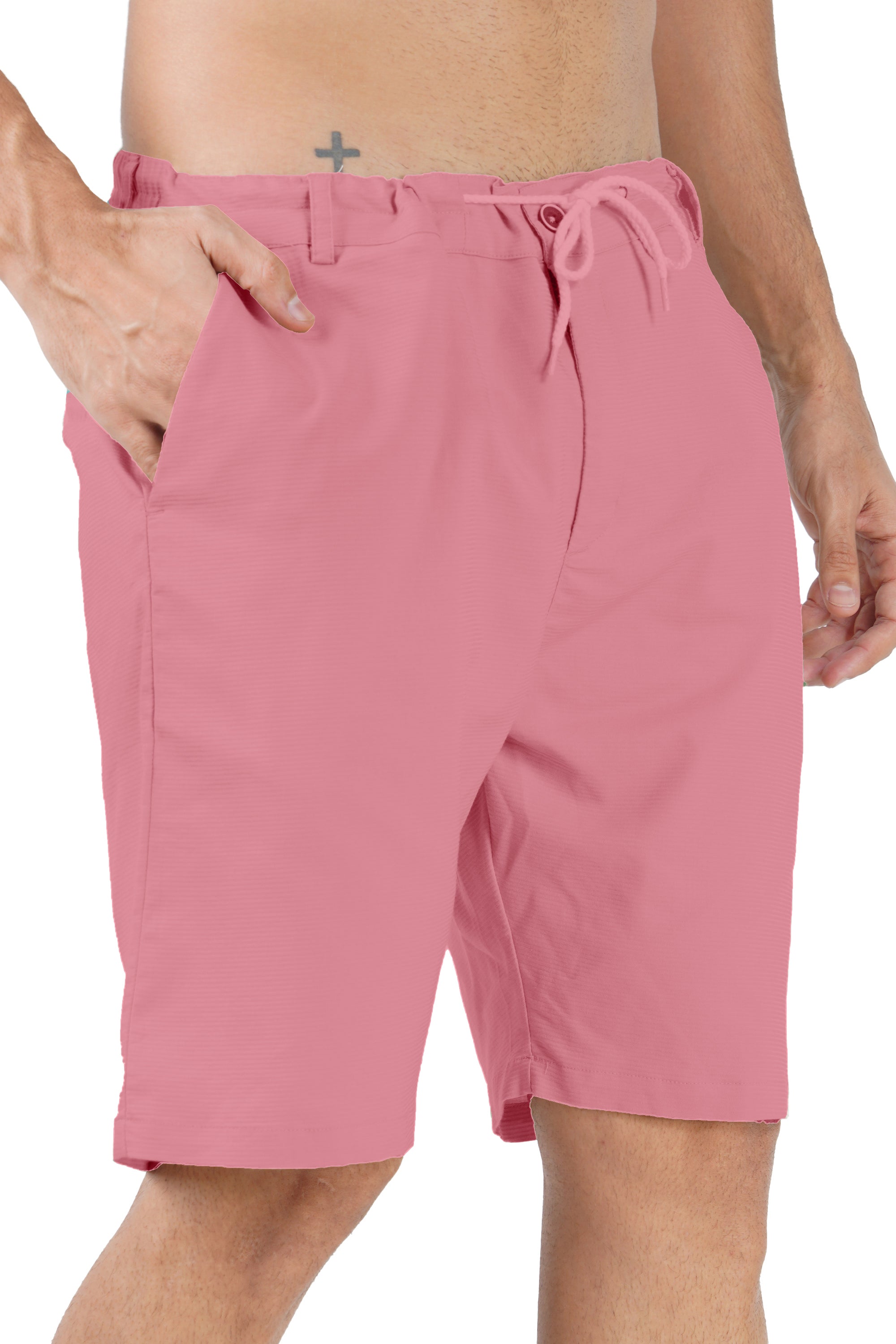Cotton Pink Half Pant (Shorts)