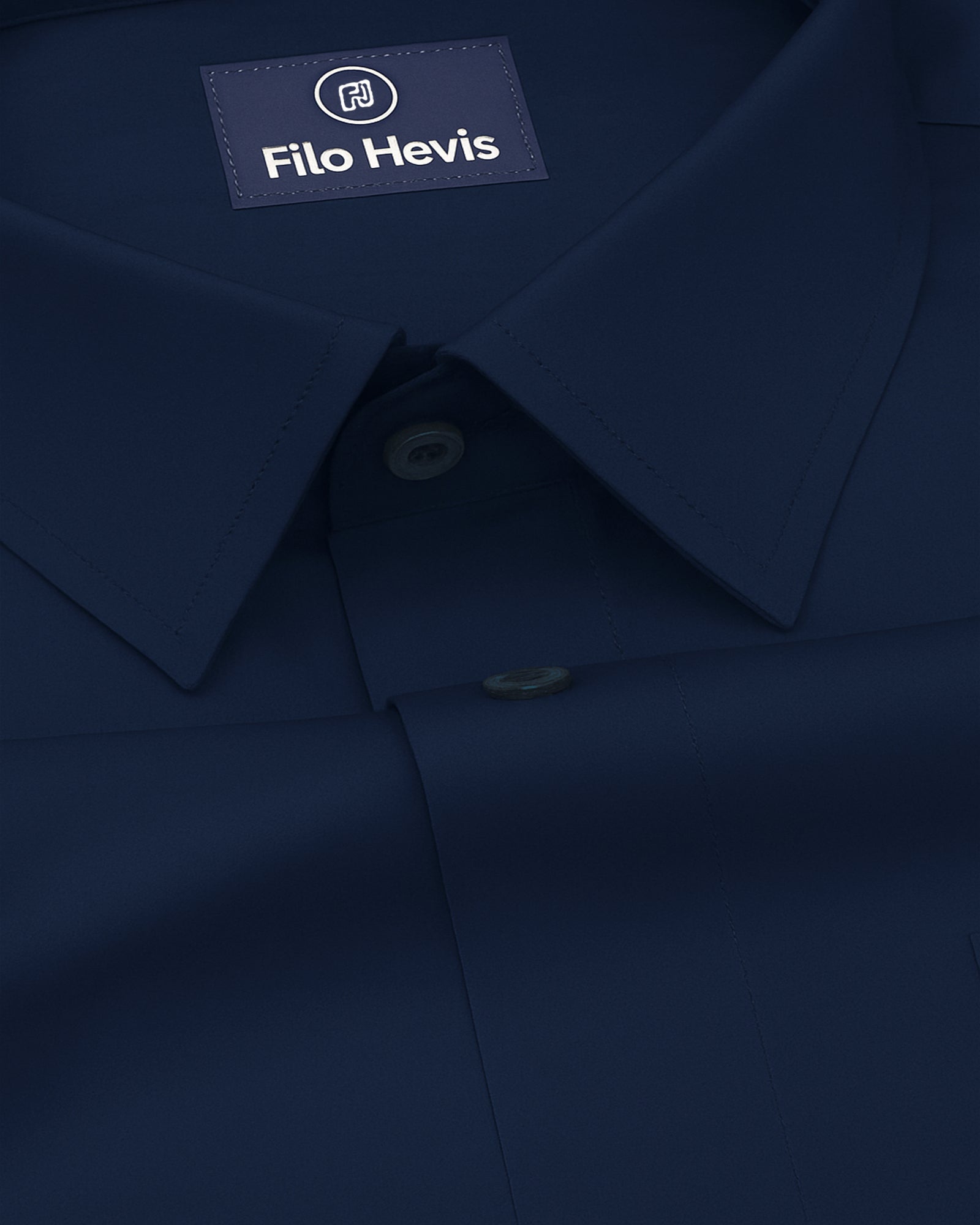 PLUS SIZE FORMAL SHIRTS IN COTTON FOR MEN (Single Pocket)- NAVY BLUE