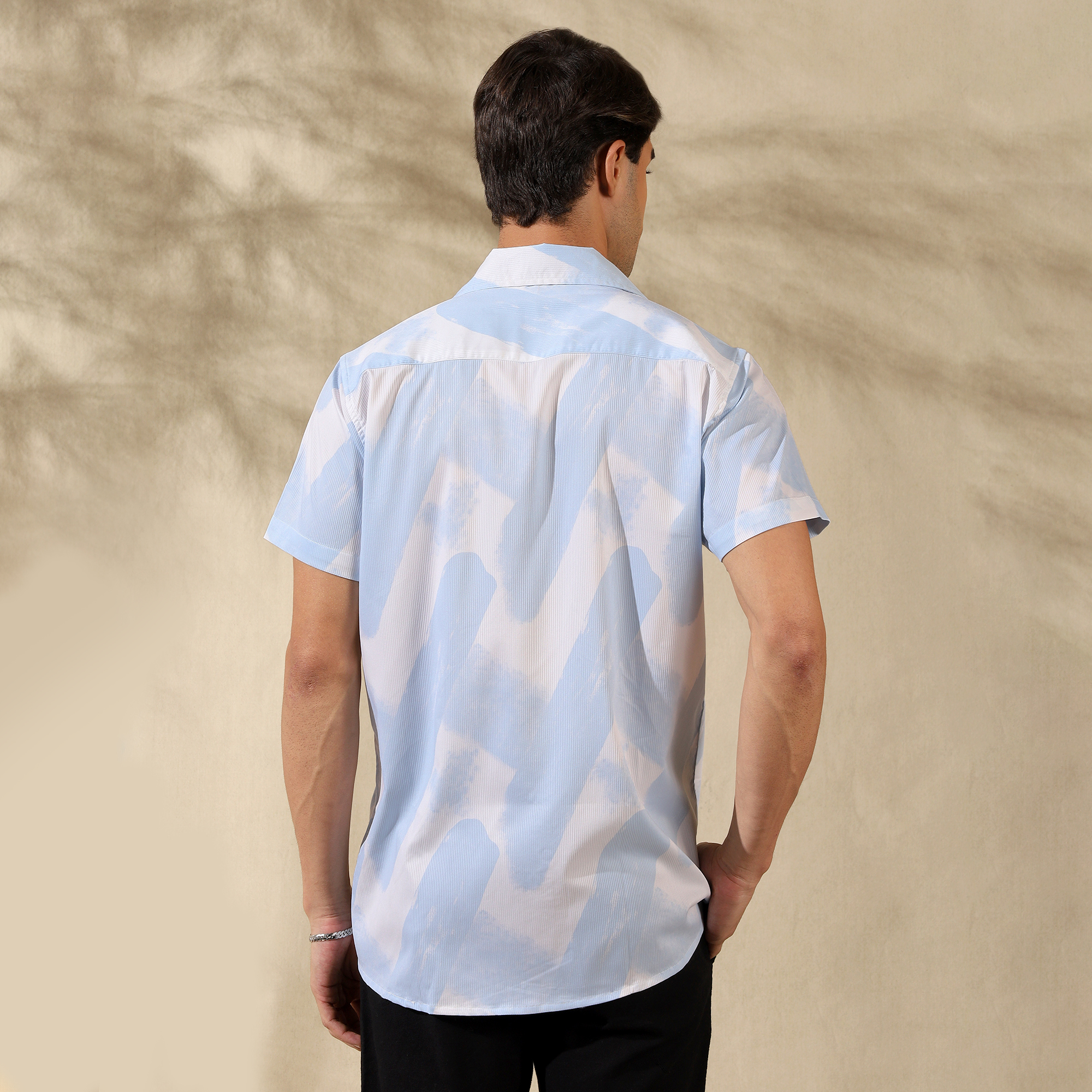 SKY HALF CASUAL PRINTED COTTON SHIRT REGULAR FIT FOR MEN