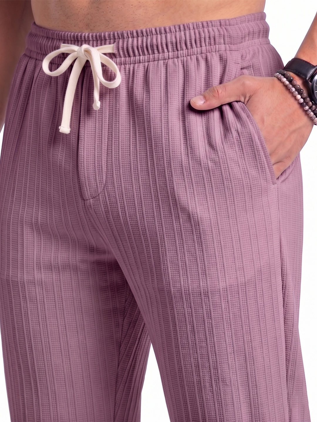 Men’s Light Onion Textured Co-Ord Set – Premium Relaxed Fit Shirt & Trouser Set