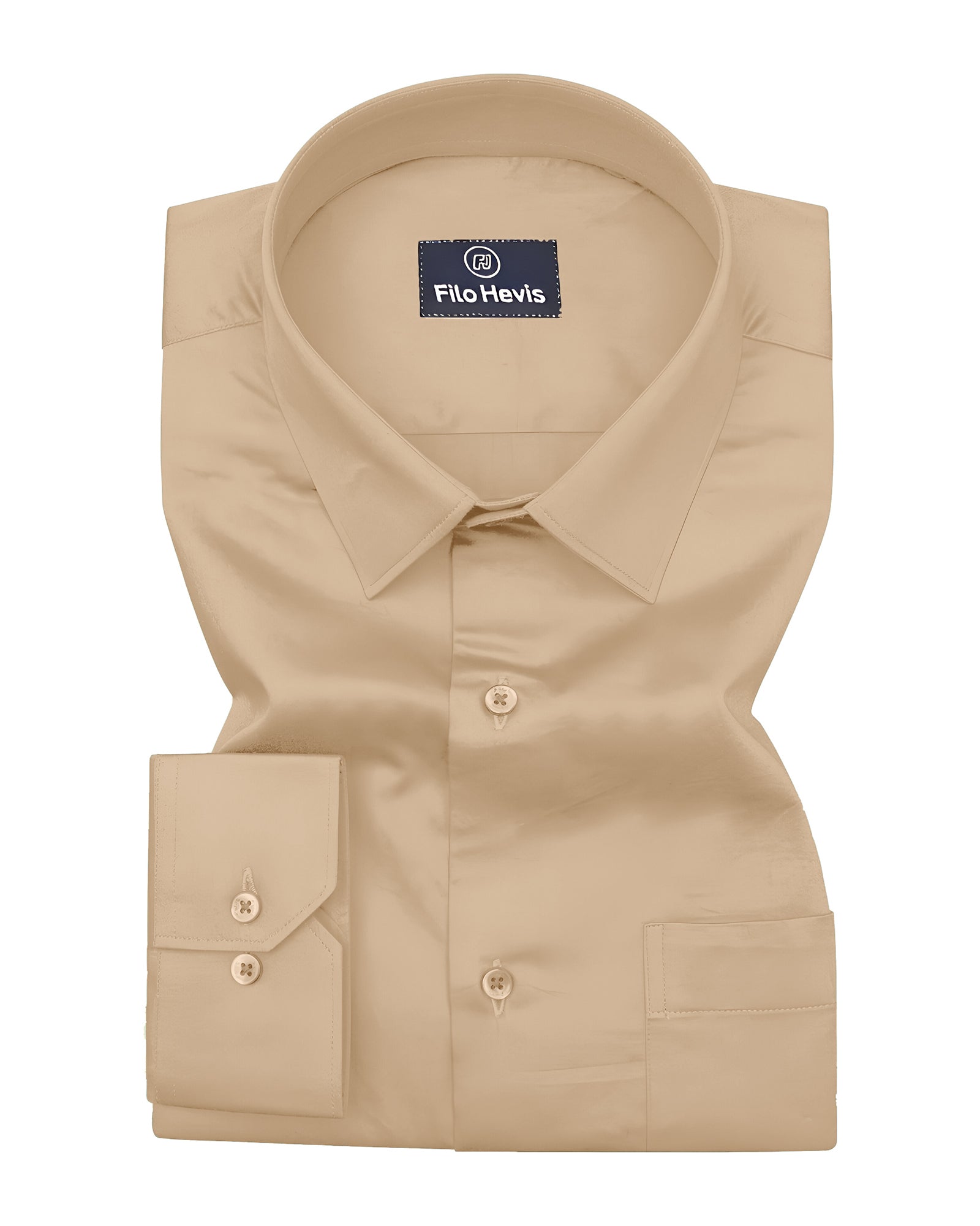 Single Pocket Formal Shirts - Cream