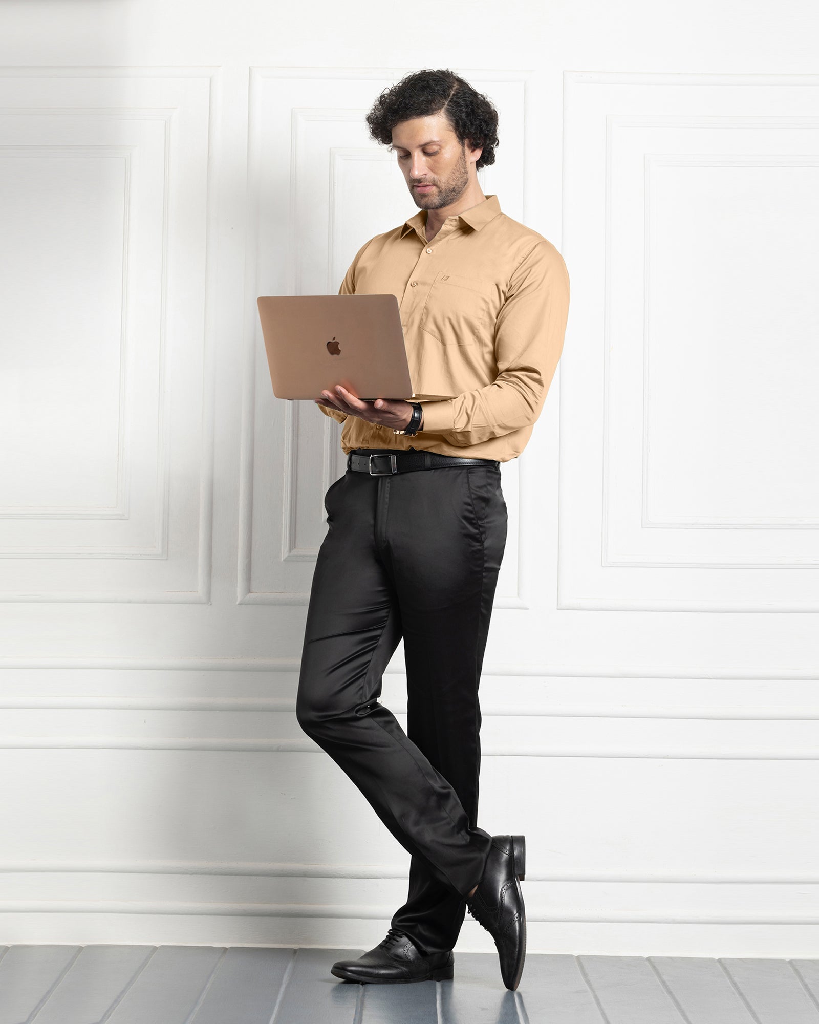 Single Pocket Formal Shirts - Cream