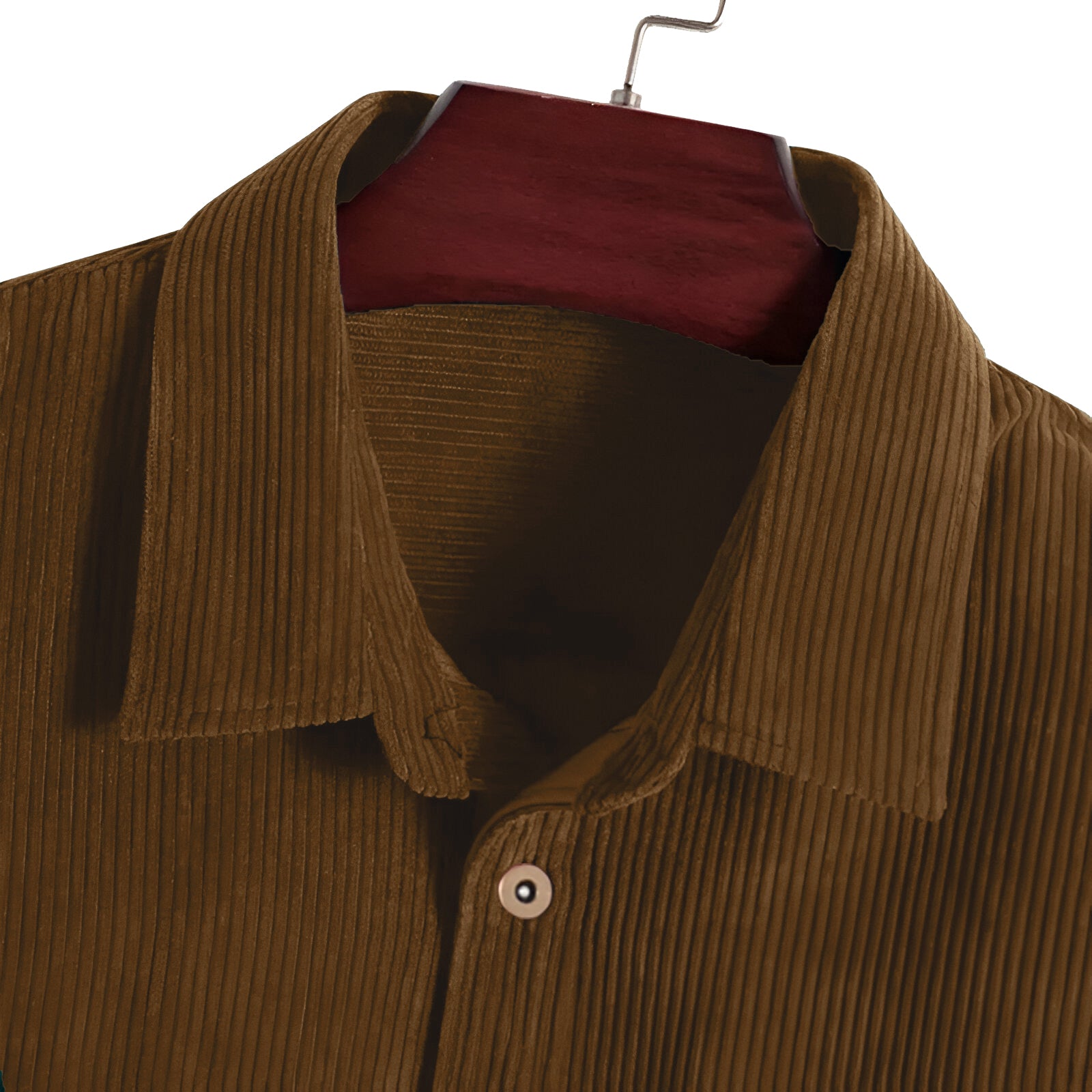 Men's Corduroy Cotton Regular fit Casual Shirt - Brown