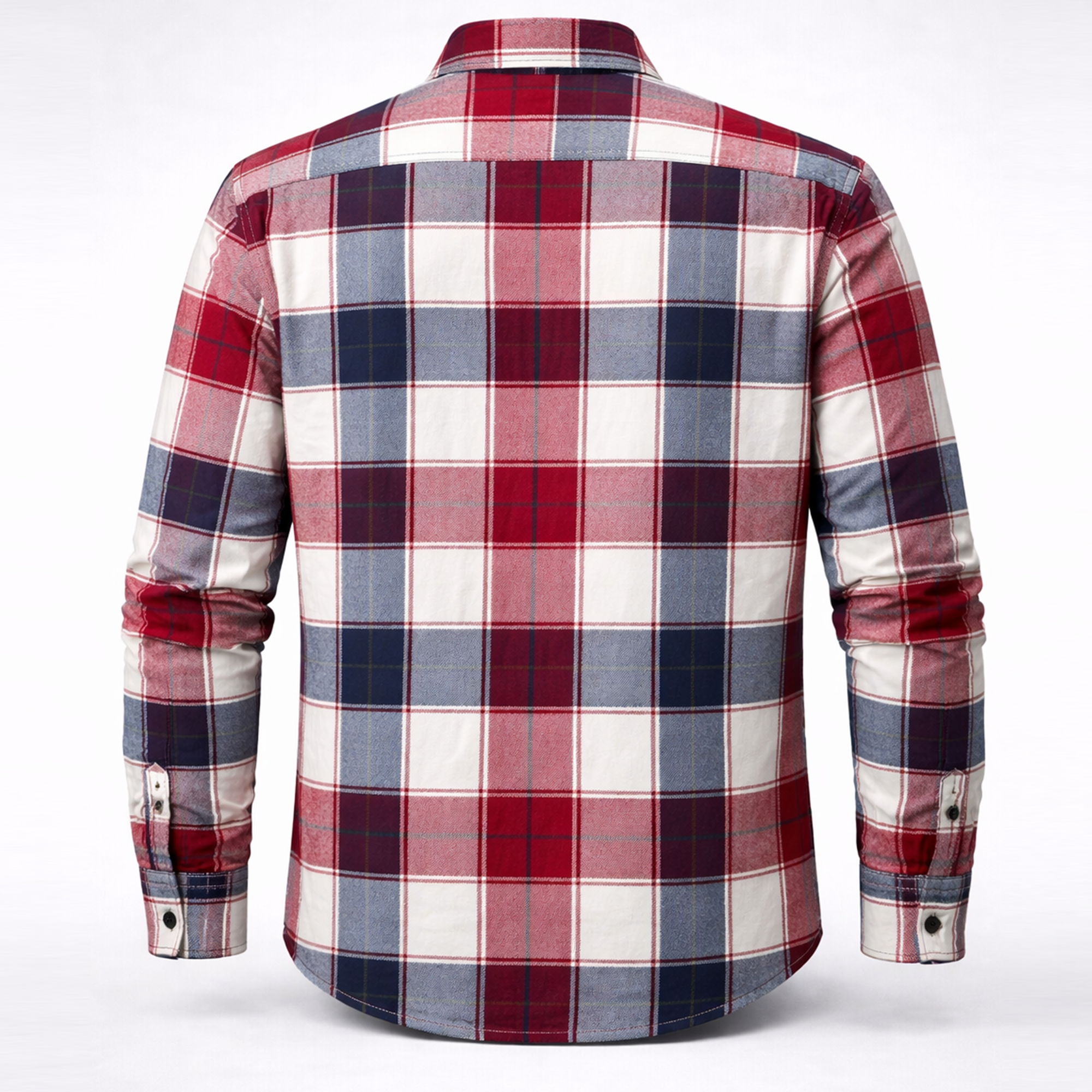 Men’s Red Winter Check Shirt | Full Sleeves