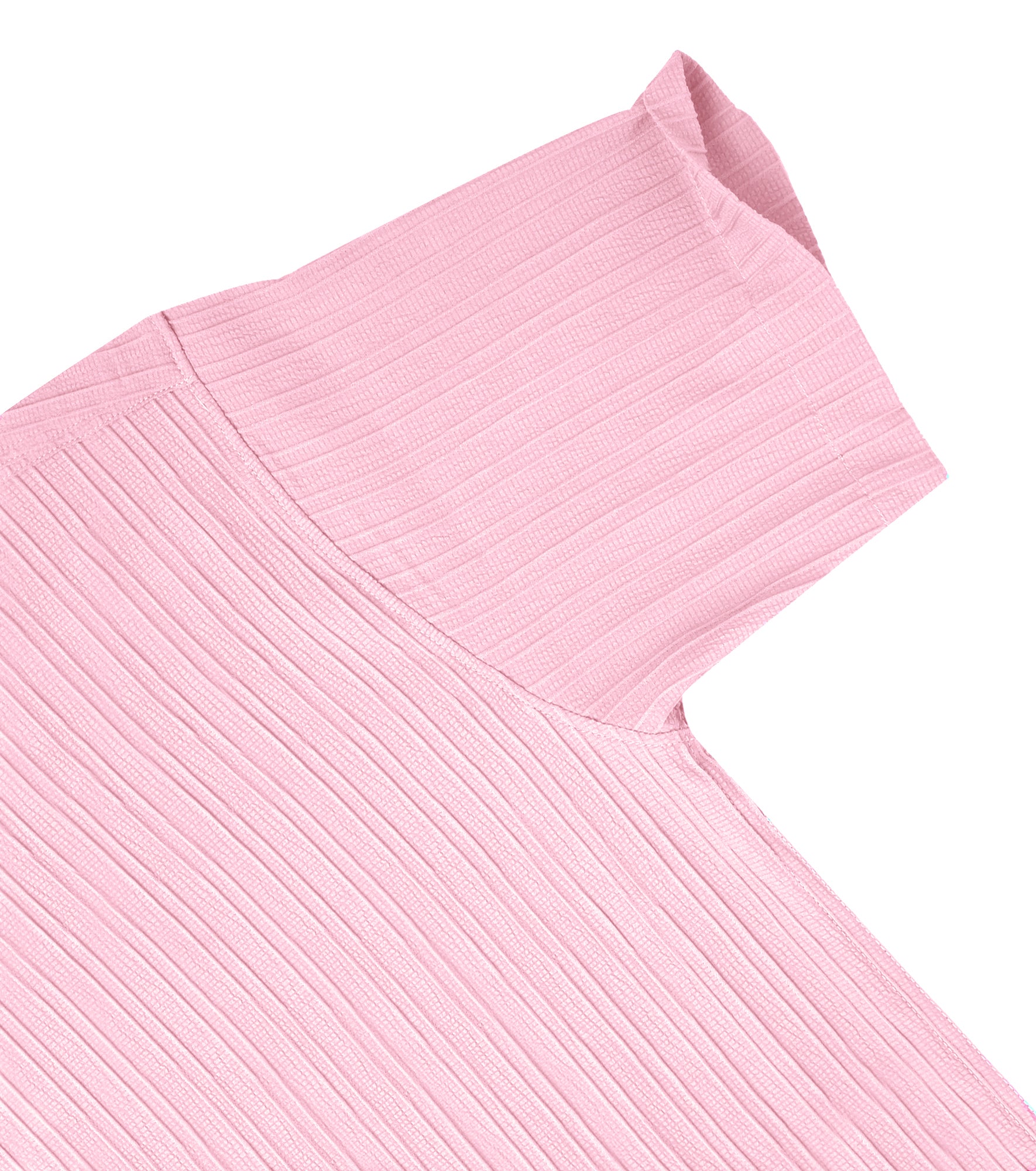 Men’s Textured Popcorn Half Sleeve Casual Shirt – Light Pink