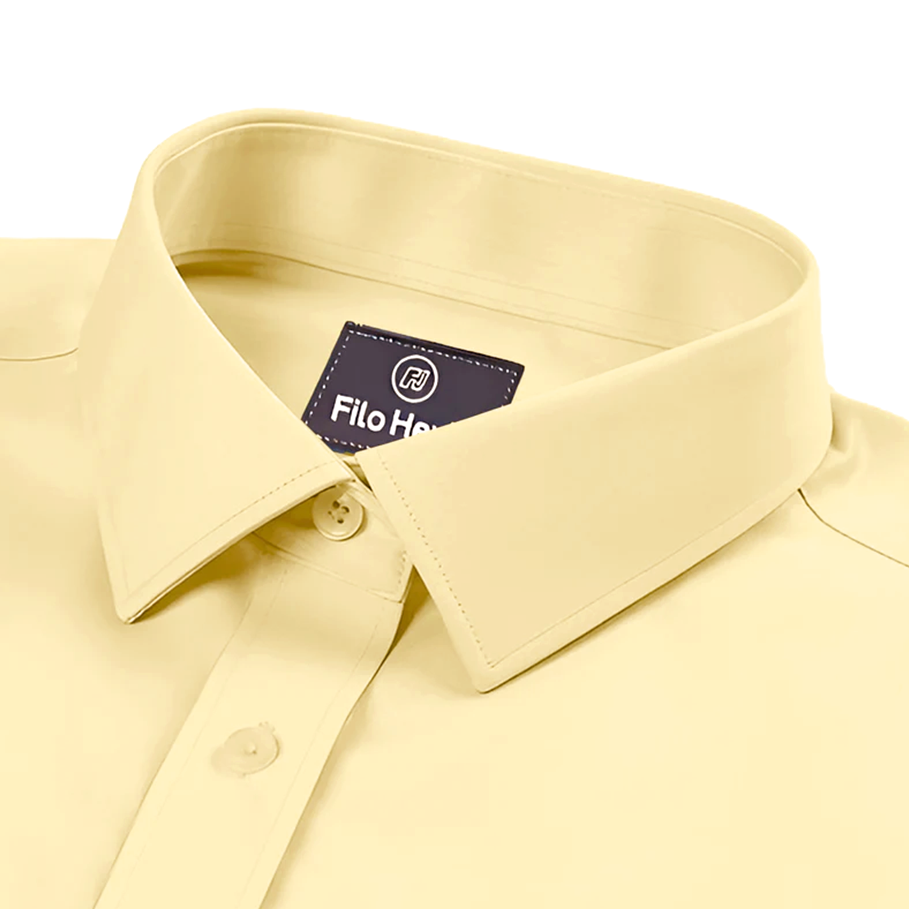 Cotton Formal Shirt for Men - Regular Fit Full Sleeve | YELLOW