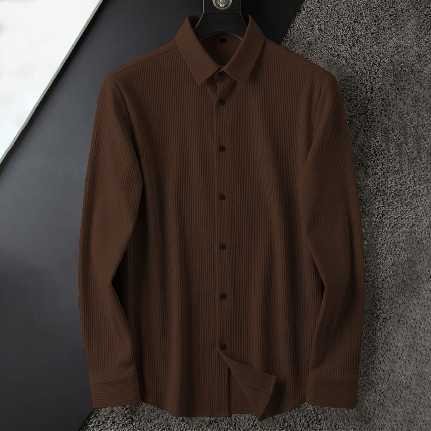 princess polly baby blue dress Corduroy Inspired Self-Cord Casual Shirts for Men Blended Fabric