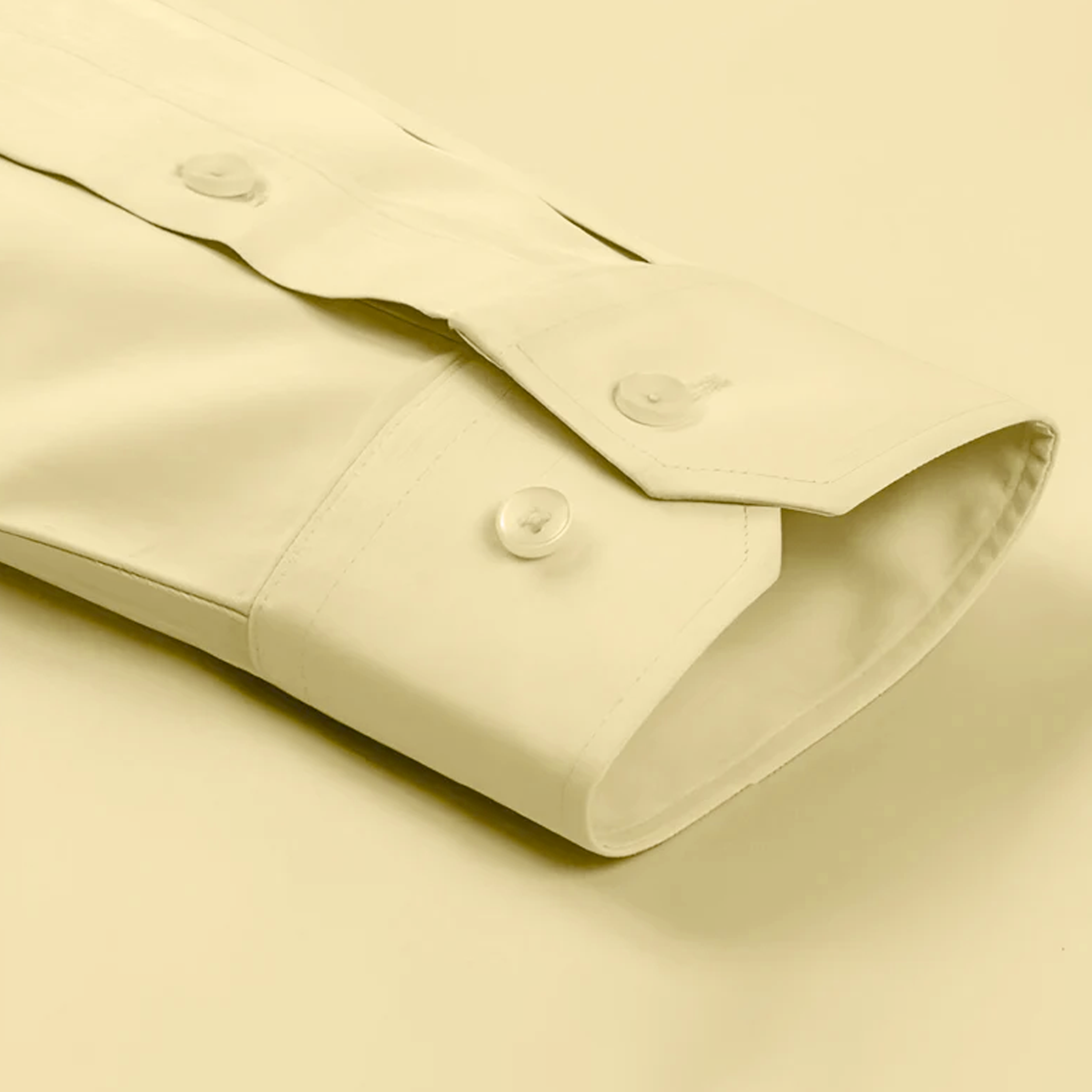 Cotton Formal Shirt for Men - Regular Fit Full Sleeve | YELLOW
