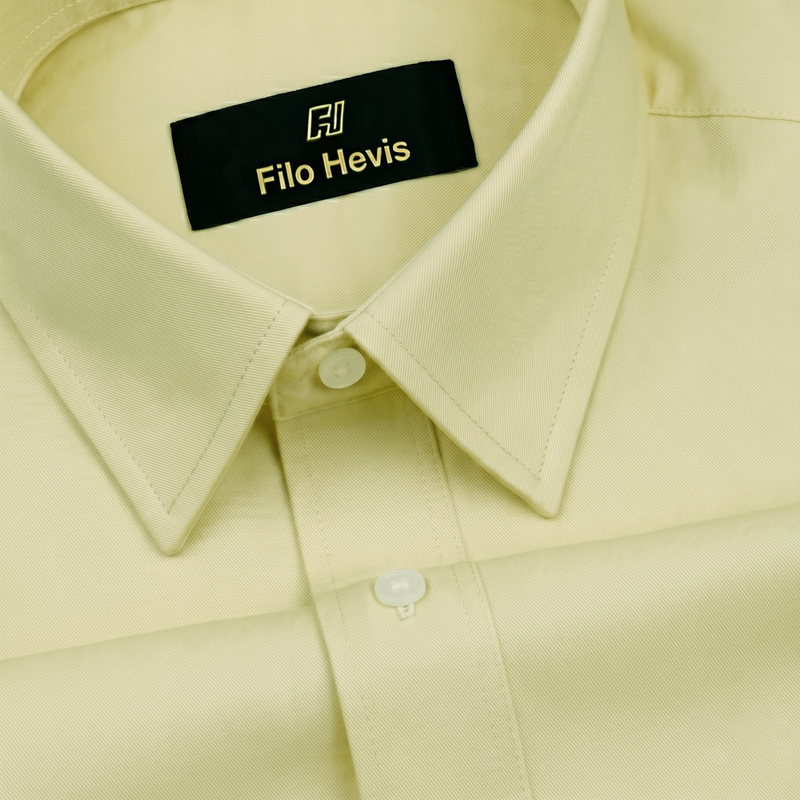 Mustang Lycra Shirt for Men | Cream Yellow