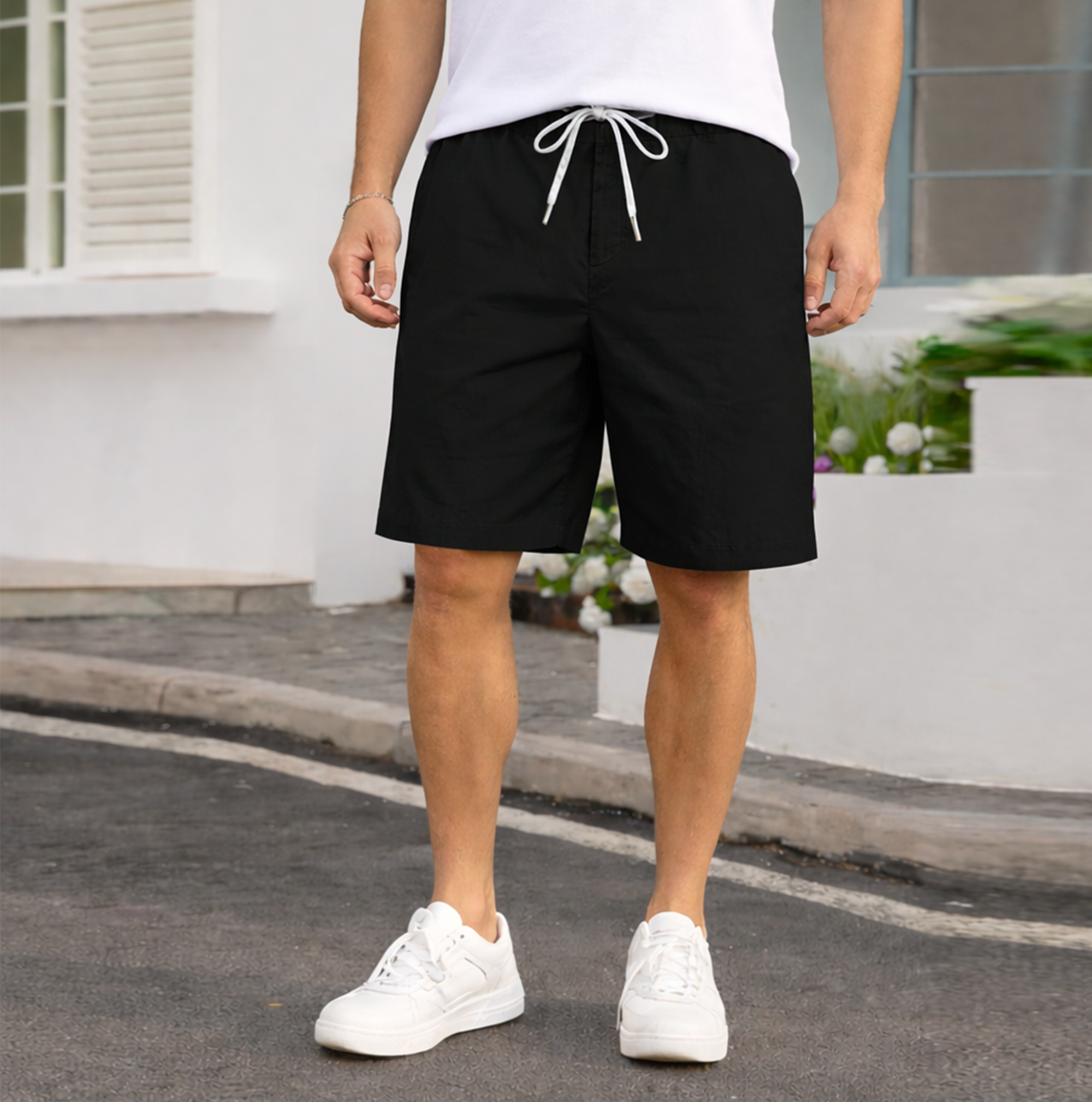 MENS COTTON SHORTS | EVERYDAY COMFORT HALF PANTS | Black