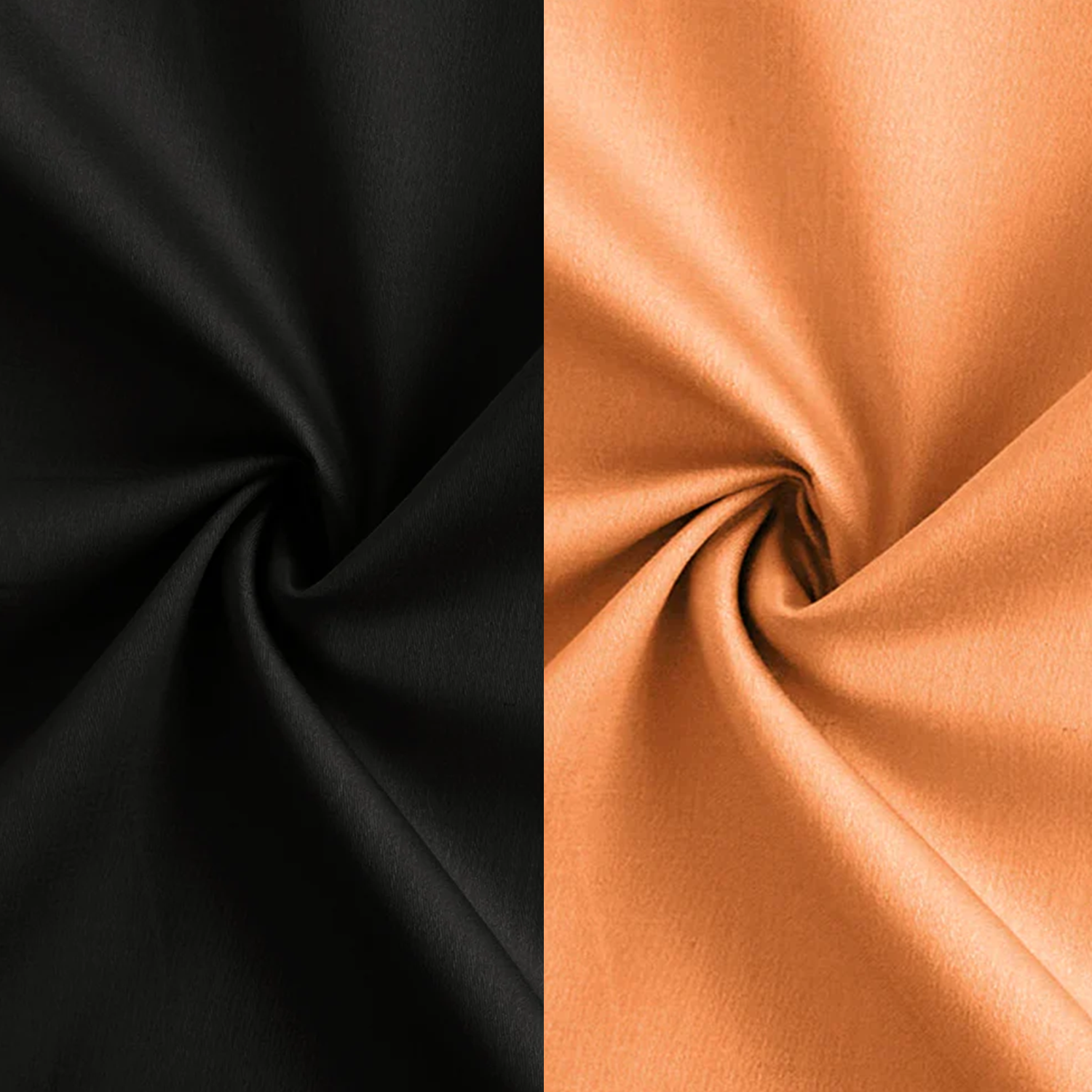 Combo of 2 Premium Cotton Formal Shirts – Black & Orange | Single Pocket | Smart Fit