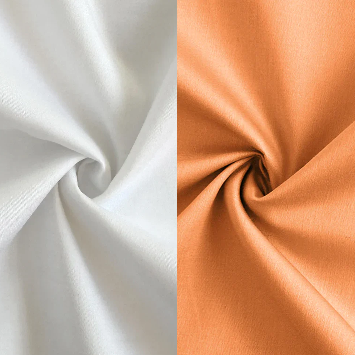 Combo of 2 Premium Cotton Formal Shirts – White & Orange | Single Pocket | Smart Fit