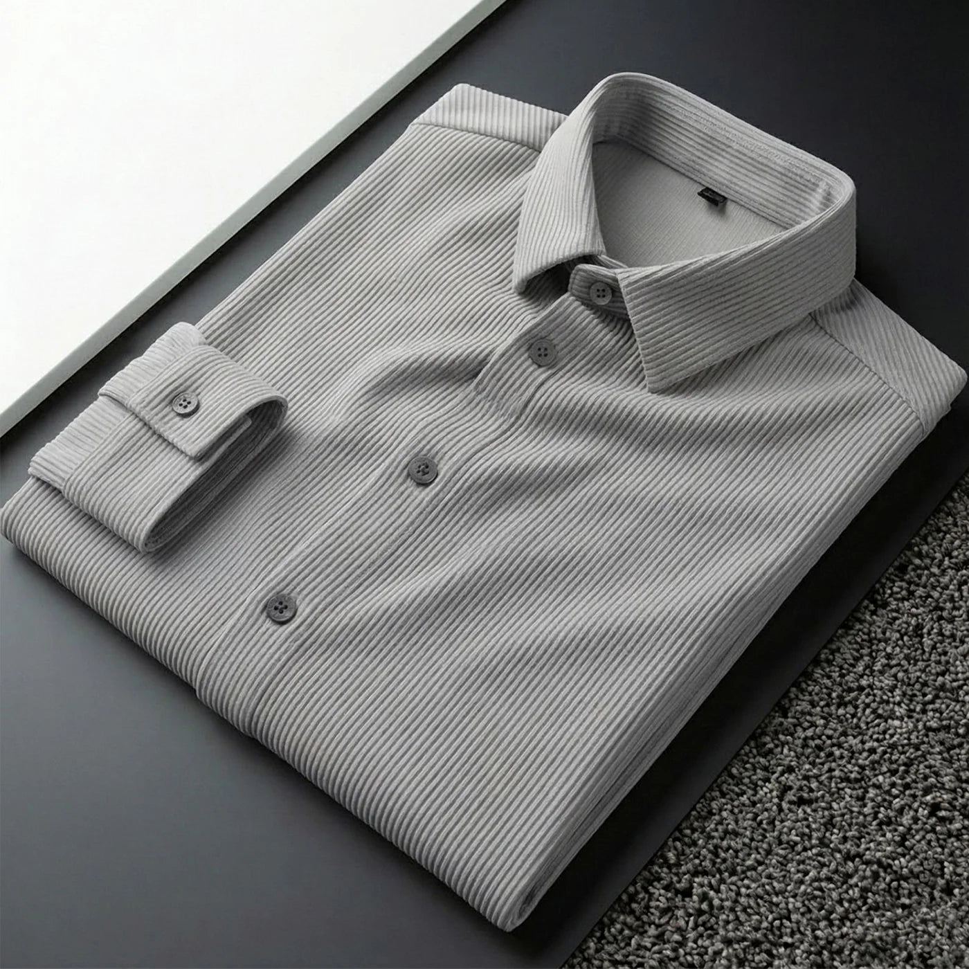Grey Self Cord Shirts