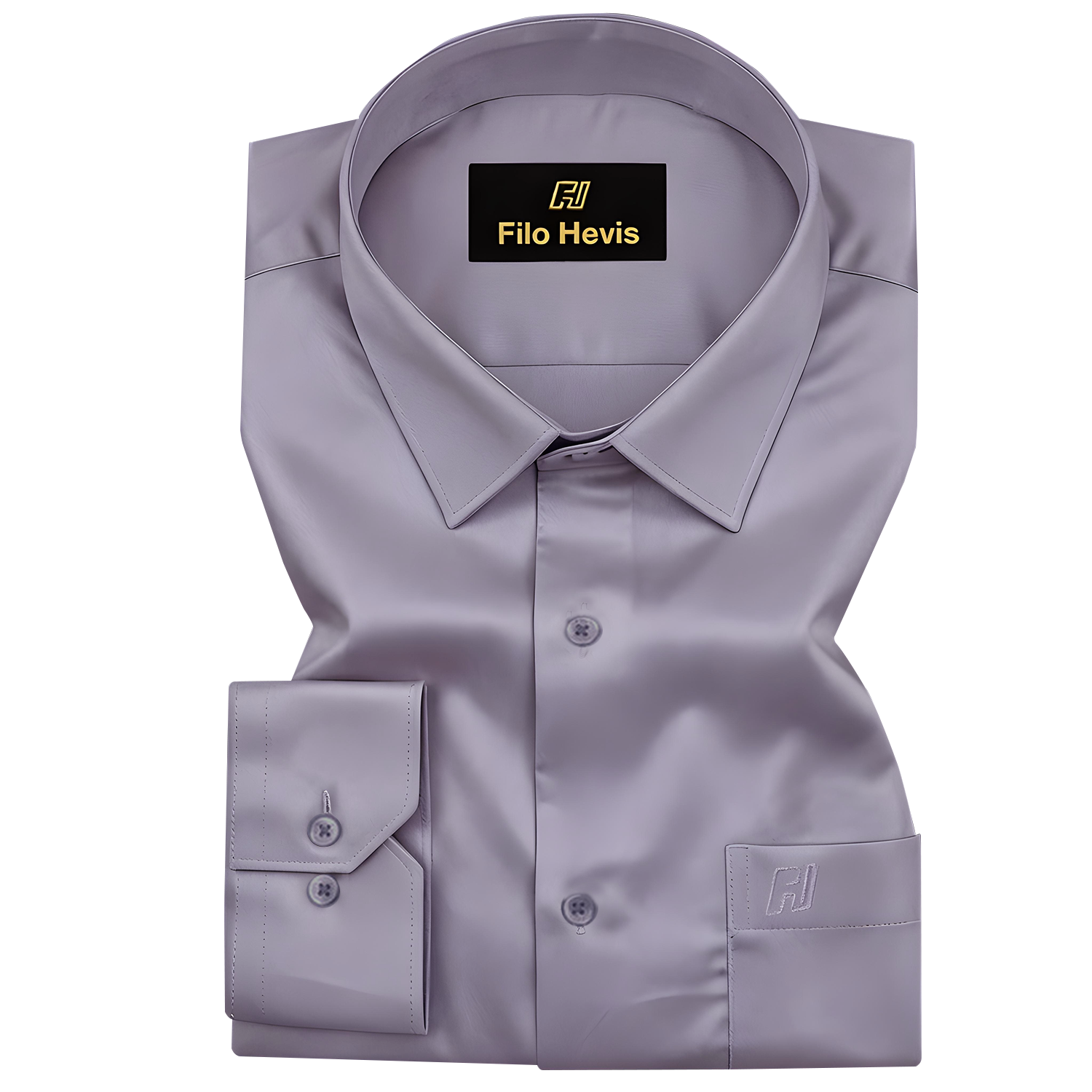 PLATINUM COTTON SATIN FORMAL SHIRT FOR MEN (Single Pocket)-Onion
