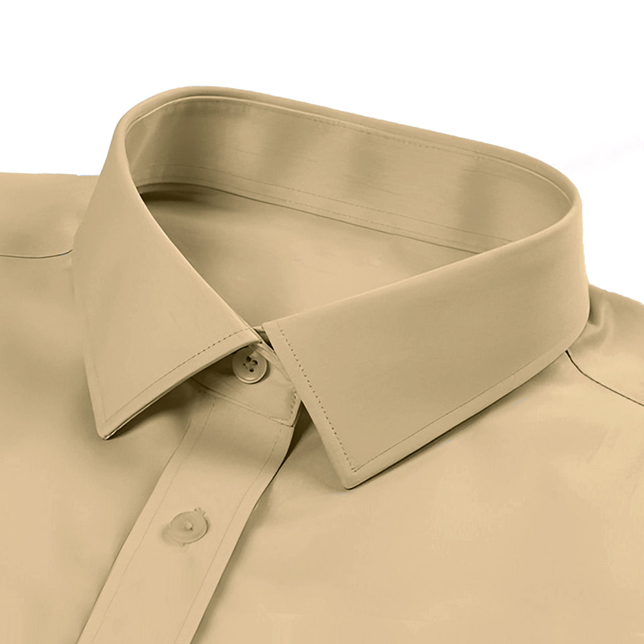 Men's Formal Regular Fit Full Sleeve Shirt - Beige