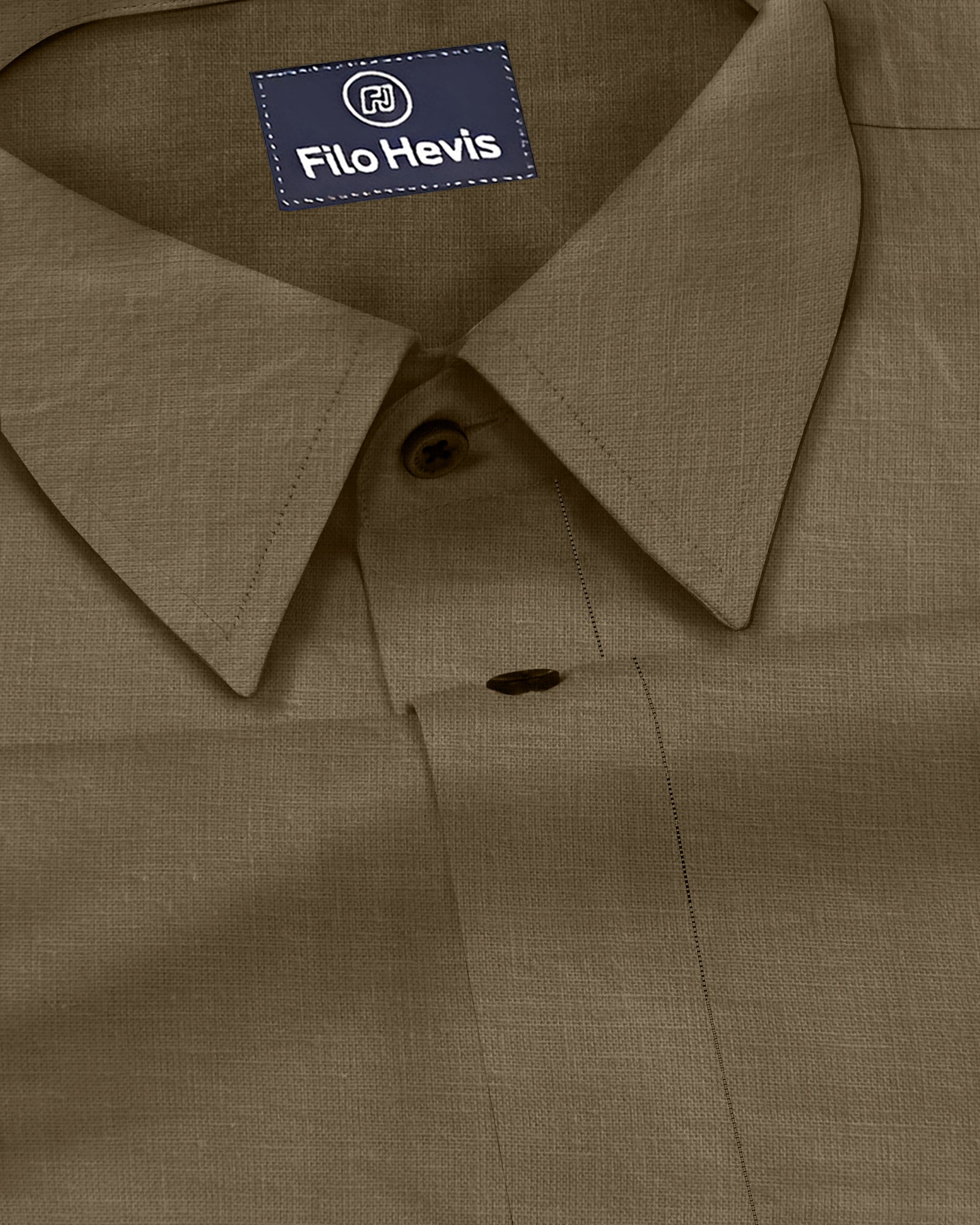 Men's Pure Linen Casual Shirt - Natural Beige