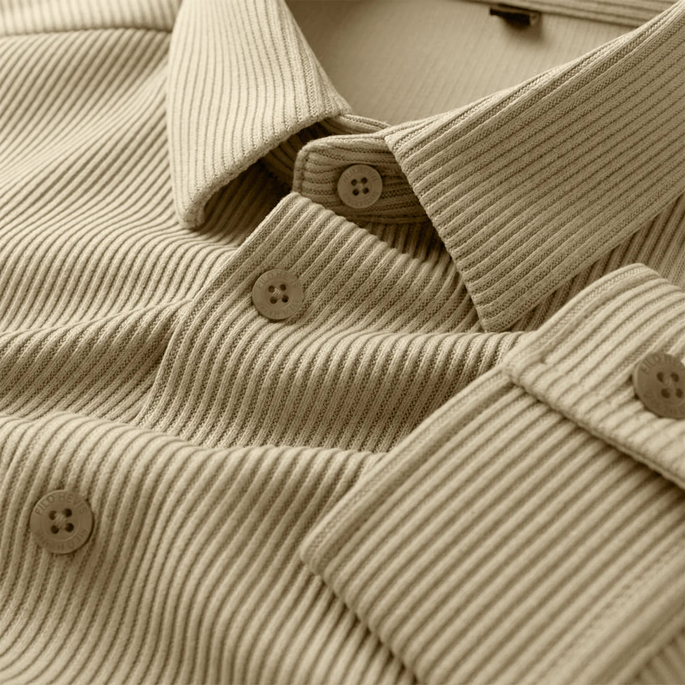 self cord casual shirts beige