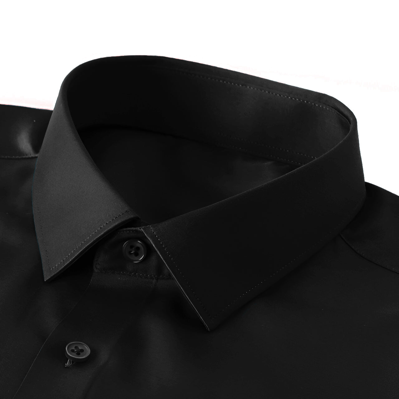 Men's Formal Regular Fit Full Sleeve Shirt - Black