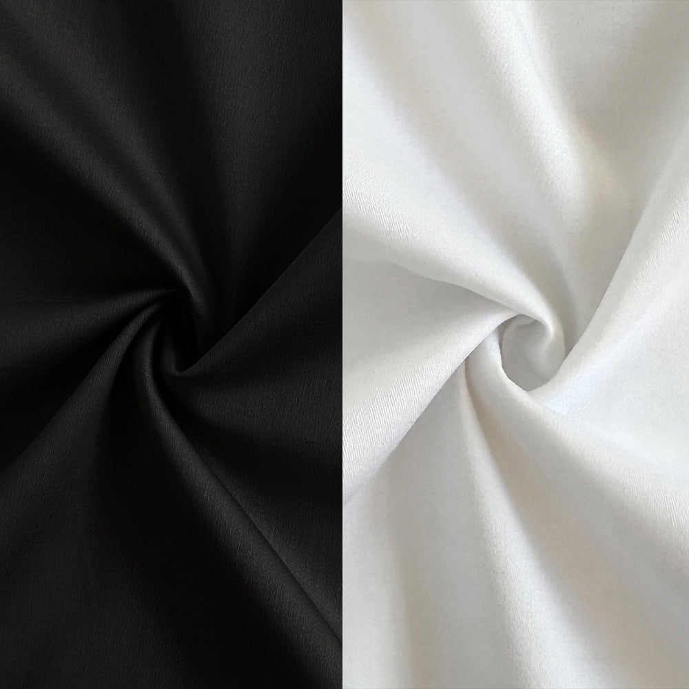 Combo of 2 Premium Cotton Formal Shirts – Black & White | Single Pocket | Smart Fit