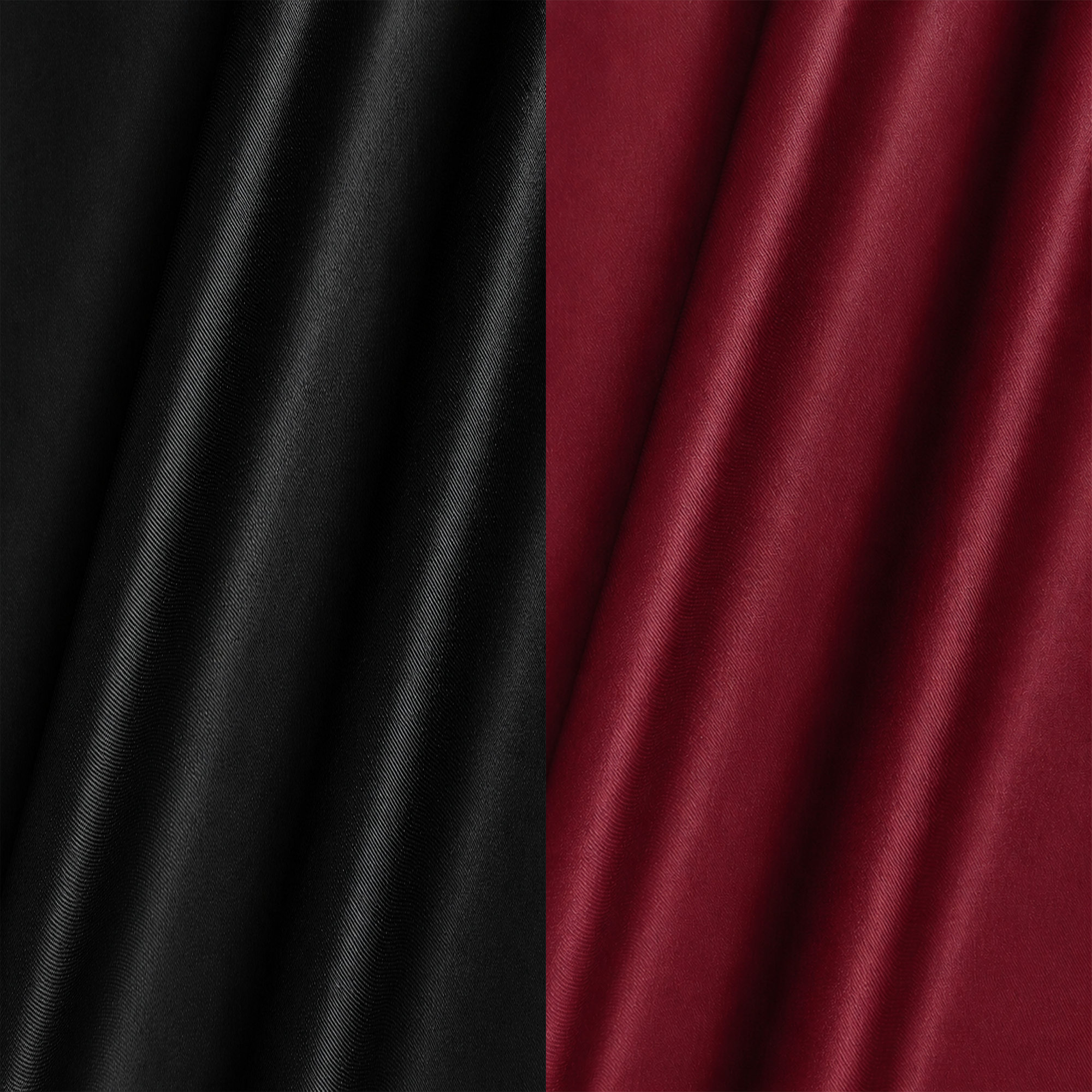 Combo of 2 Men's Imported Satin formal Shirt Black & Maroon