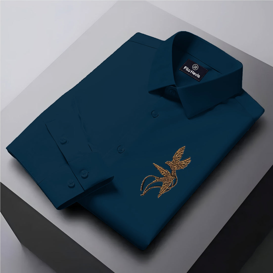 Men's ClubWear Premium Shirt - Teal Blue