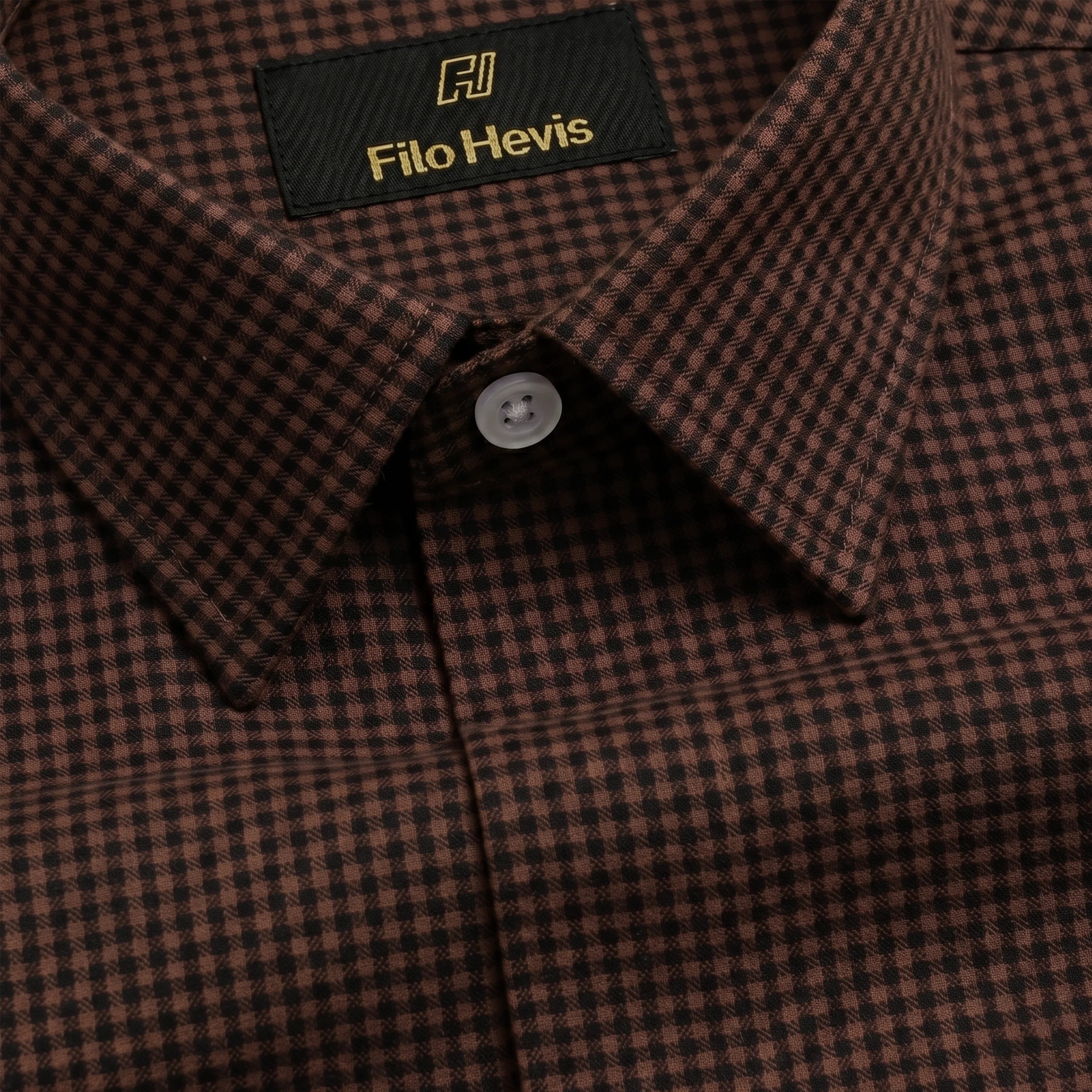 Cotton Check Shirt for Men |Slim fit | Amrican Brown