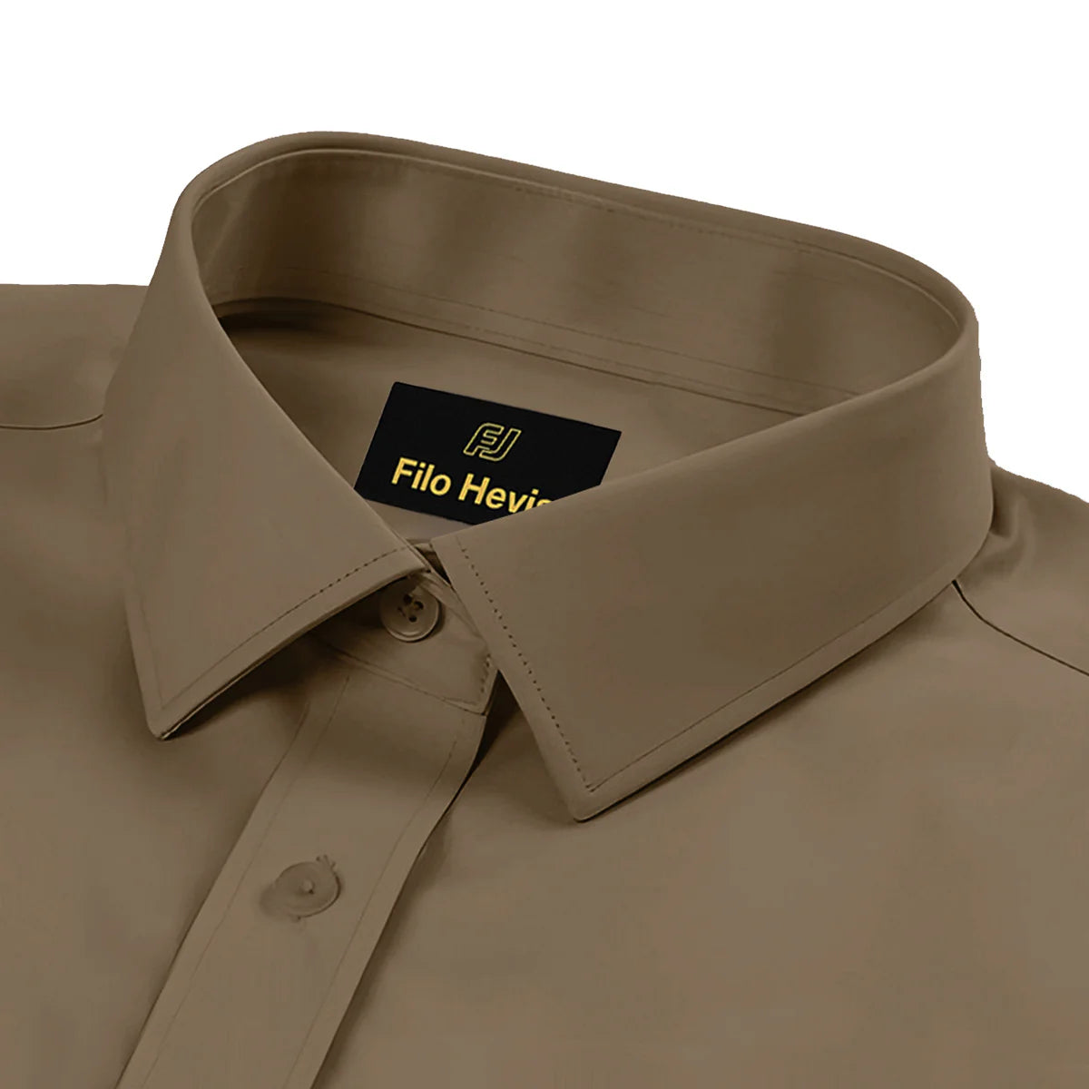 cotton formal brown shirt