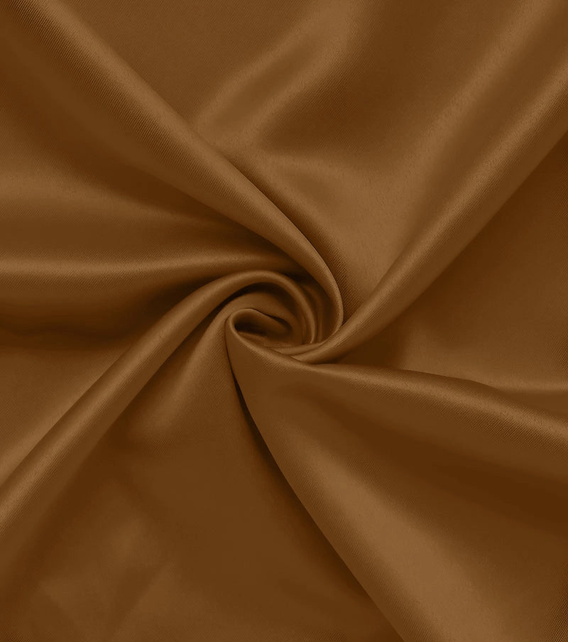 CVC Poly Satin formal Shirt For Men-Brown