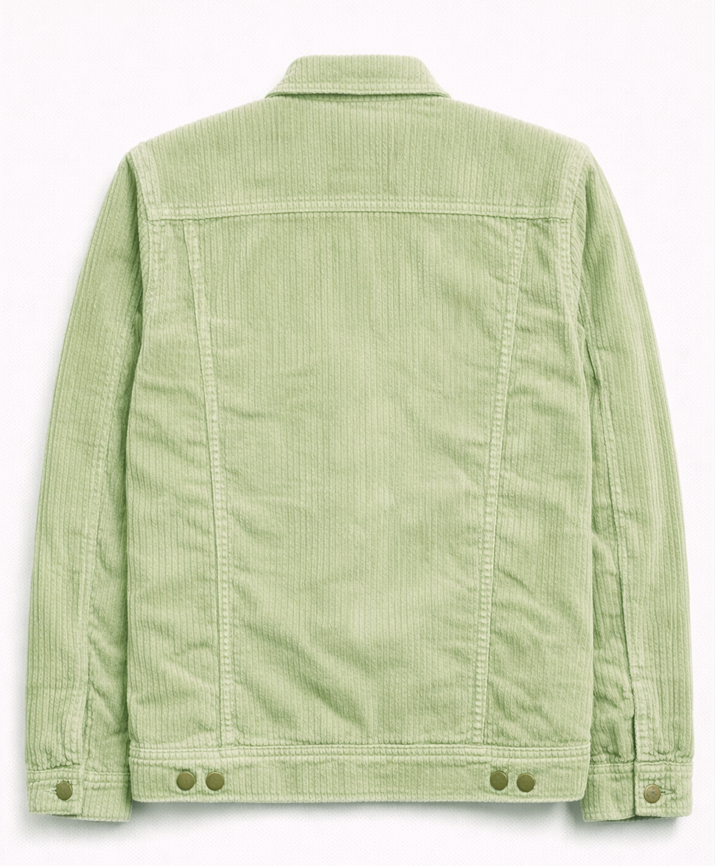 Men’s Light Green Corduroy Trucker Jacket