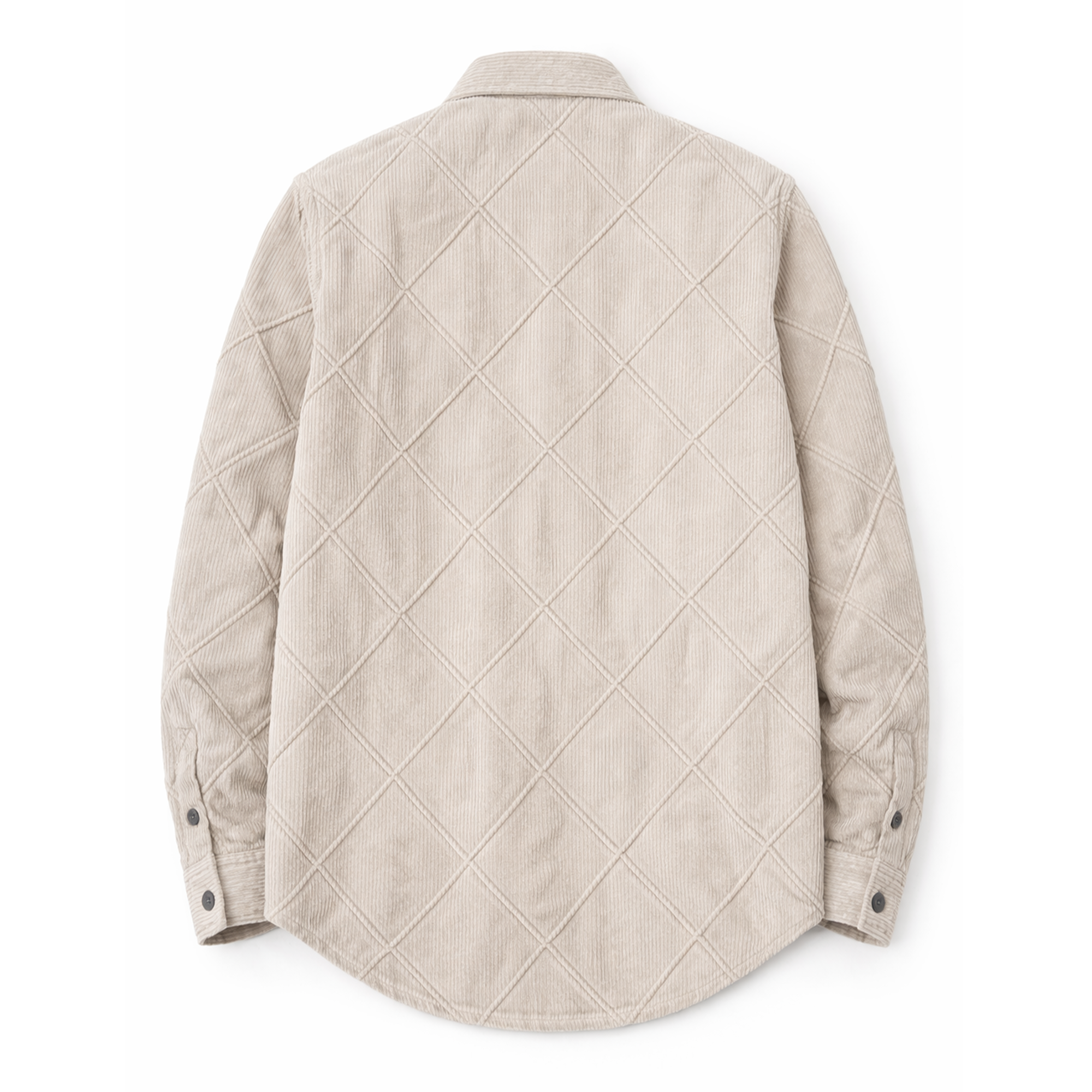 Corduroy Shirt for Men – Soft Textured Winter- Cream