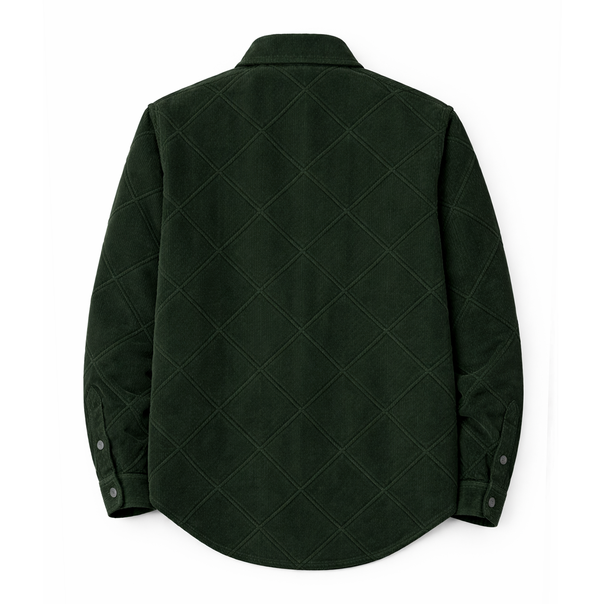 Corduroy Shirt for Men – Soft Textured Winter- Dark-Green