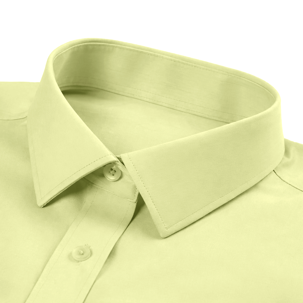 MENS FORMAL REGULAR FIT FULL SLEEVE SHIRT- YELLOW