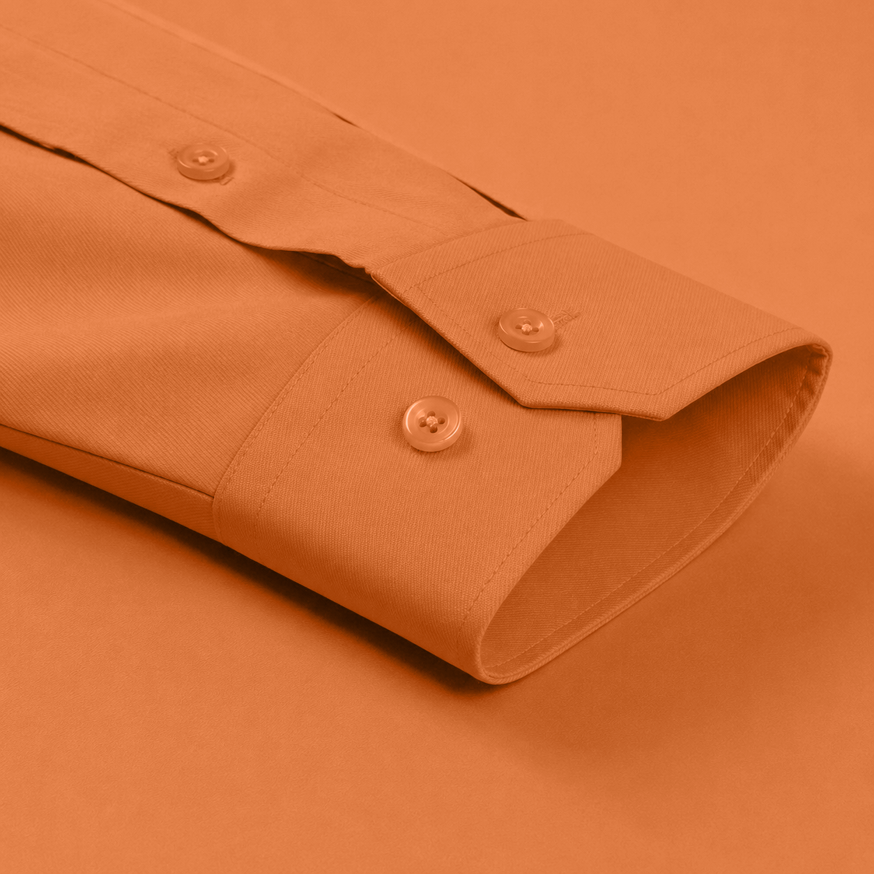 Men's Formal Regular Fit Cotton Full Sleeve Shirt - Orange