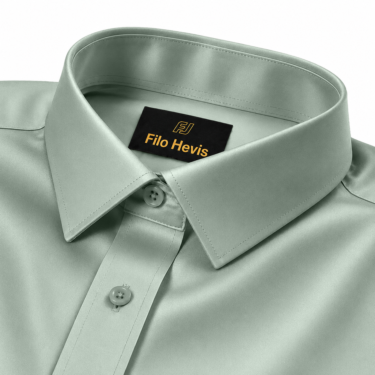 Cotton Formal Shirt for Men - Regular Fit Full Sleeve | Pista Green/Sage Green