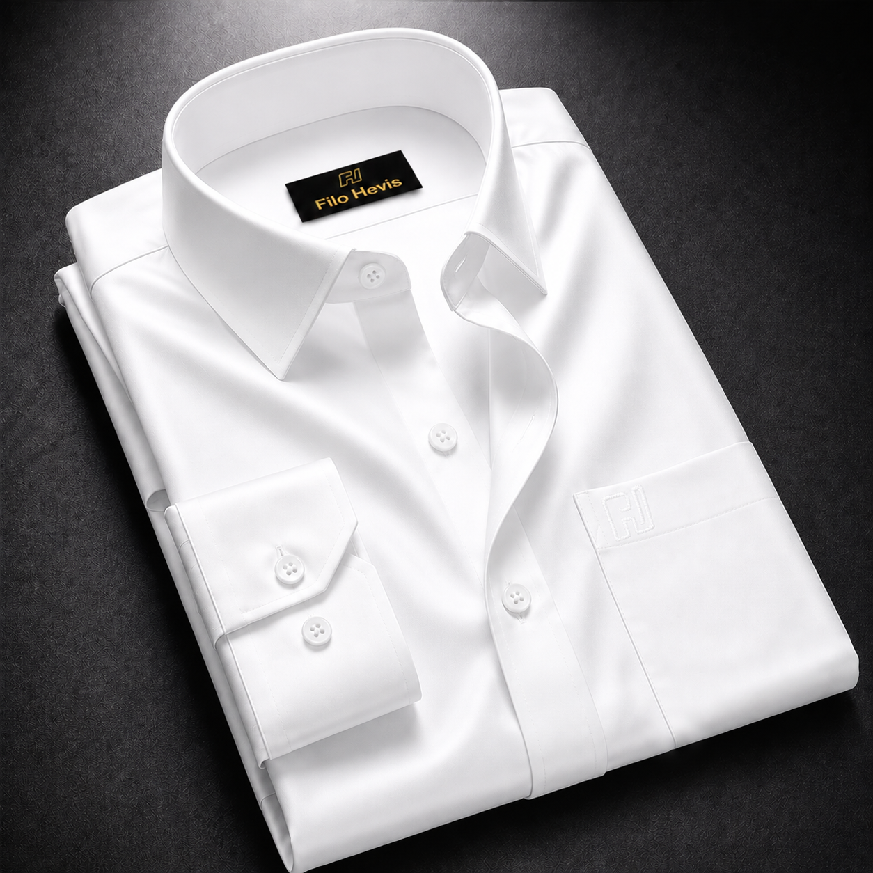 Cotton Formal Shirt for Men - Regular Fit Full Sleeve | White