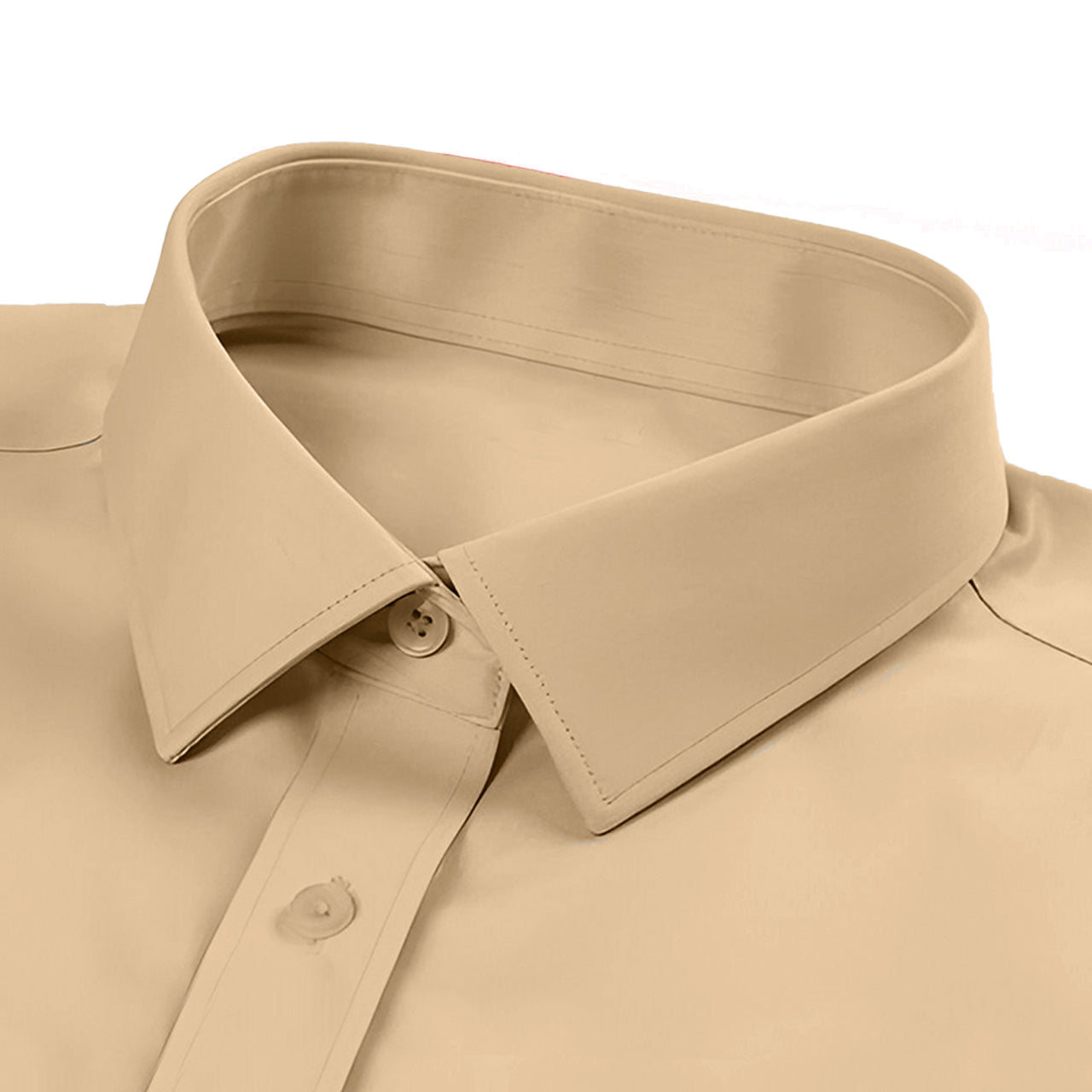 Men's Formal Regular Fit Full Sleeve Shirt - Cream