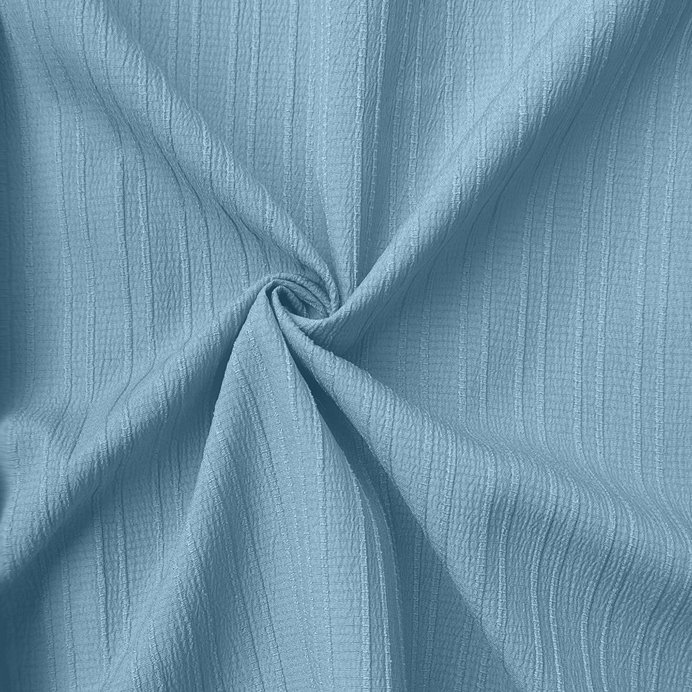 Crushed Self Stripe Sky Shirt for Men