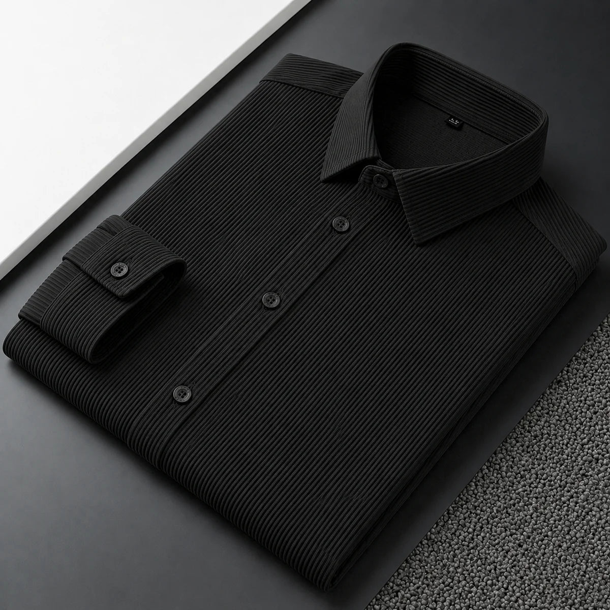 corduroy shirt black