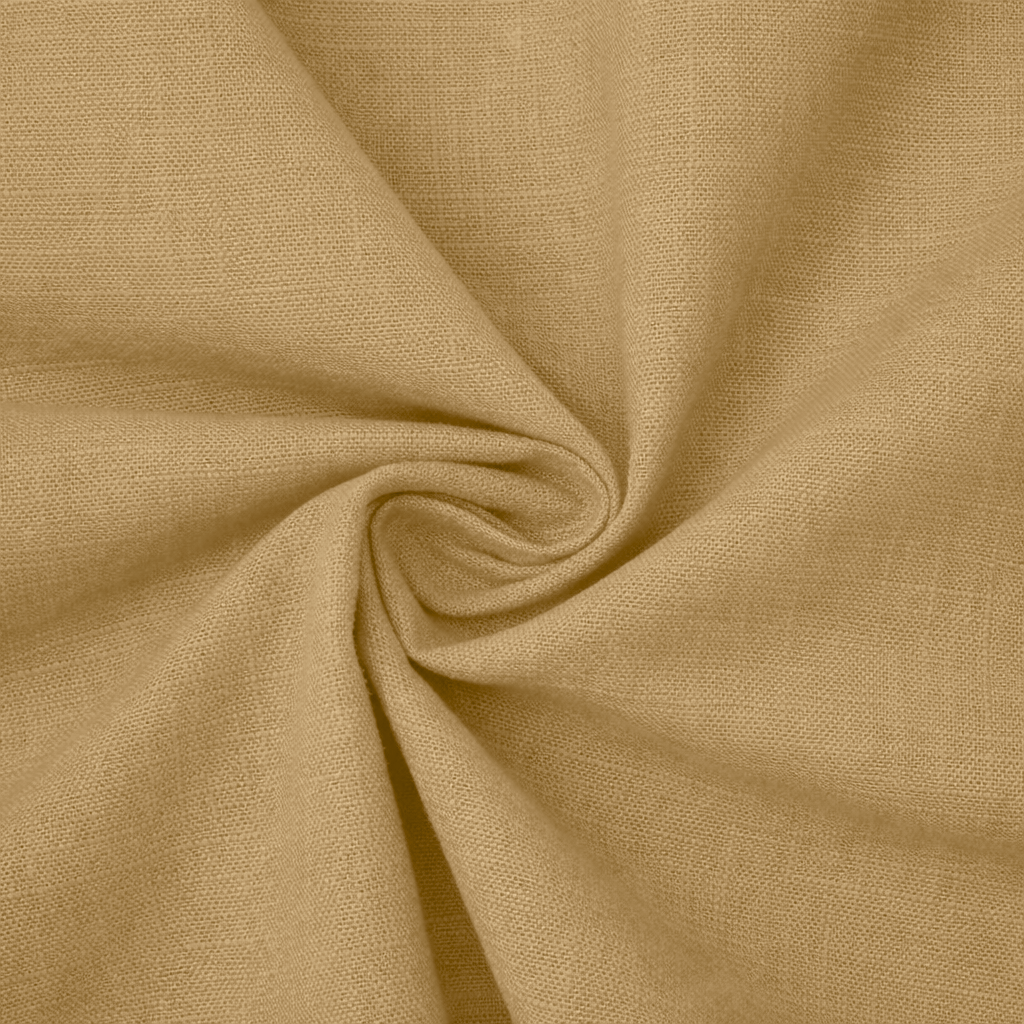 MEN’S CHINESE COLLAR SHIRT | FULL SLEEVE COTTON LINEN T-NECK SHIRT | Light Brown COLOR