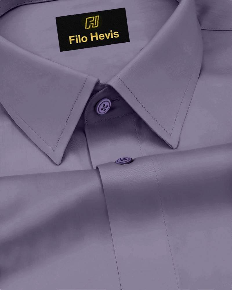 Platinum Cotton Satin Formal Shirt for Men - with Pocket | Onion My Store