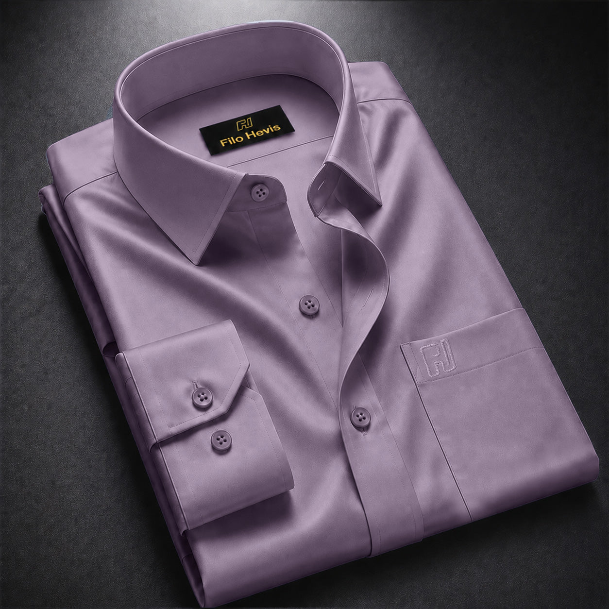 Cotton Satin Formal Shirt for Men - Regular Fit Full Sleeve | Light Onion