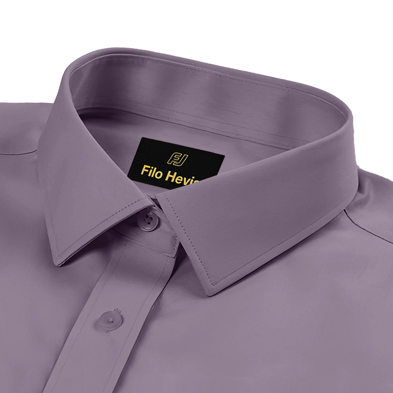 Cotton Satin Formal Shirt for Men - Regular Fit Full Sleeve | Light Onion