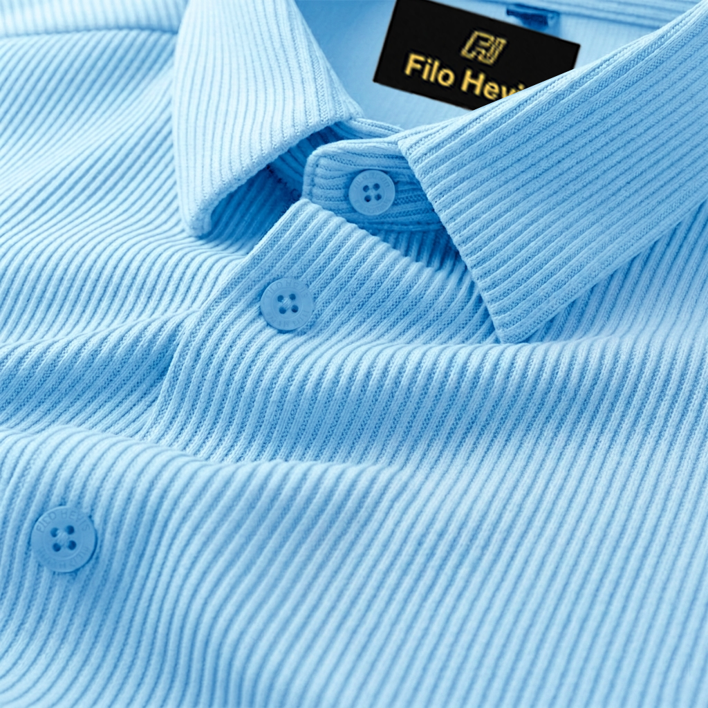 SELF-CORD CASUAL SHIRTS FOR MEN BLENDED FABRIC | Half Sleeves | Sky My Store