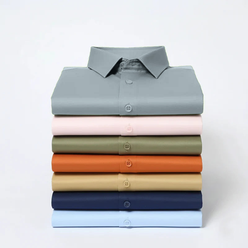 Men’s Satin Lycra Formal Shirt (Imported Fabric)| Dark Grey