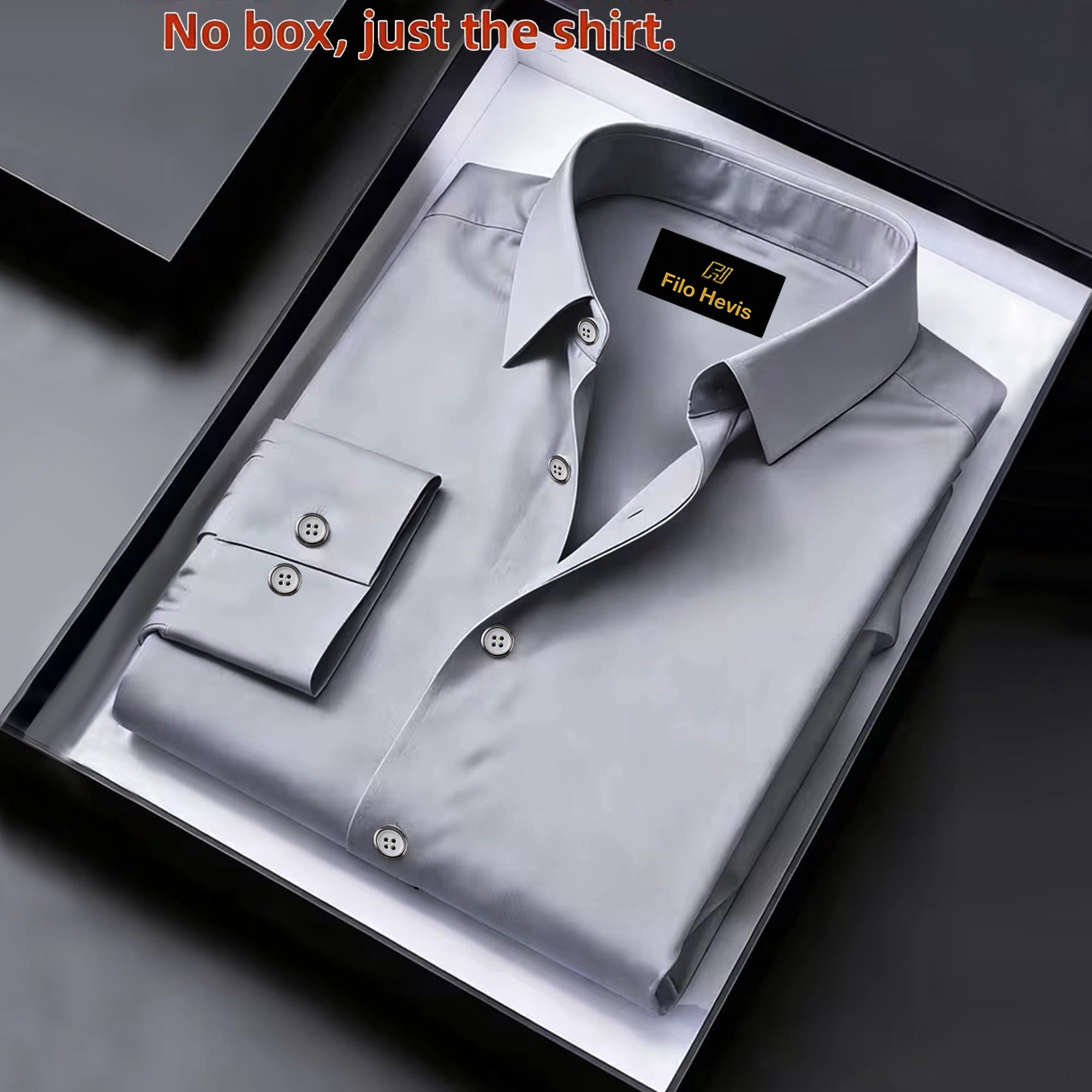 Anti Wrinkle Satin Lycra Formal Shirt (Imported Fabric)| Light Grey