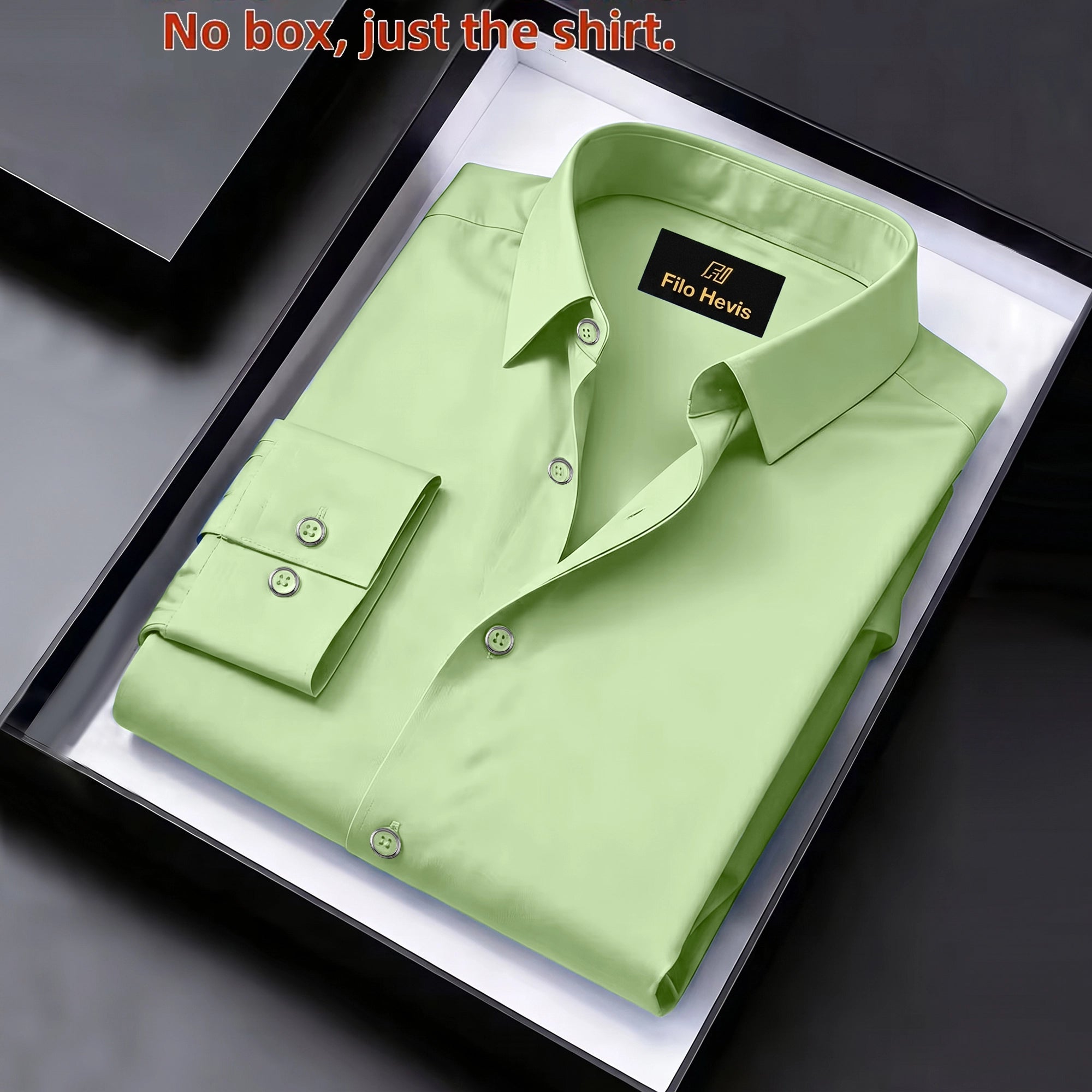 Anti Wrinkle Satin Lycra Formal Shirt (Imported Fabric)| Pista Green